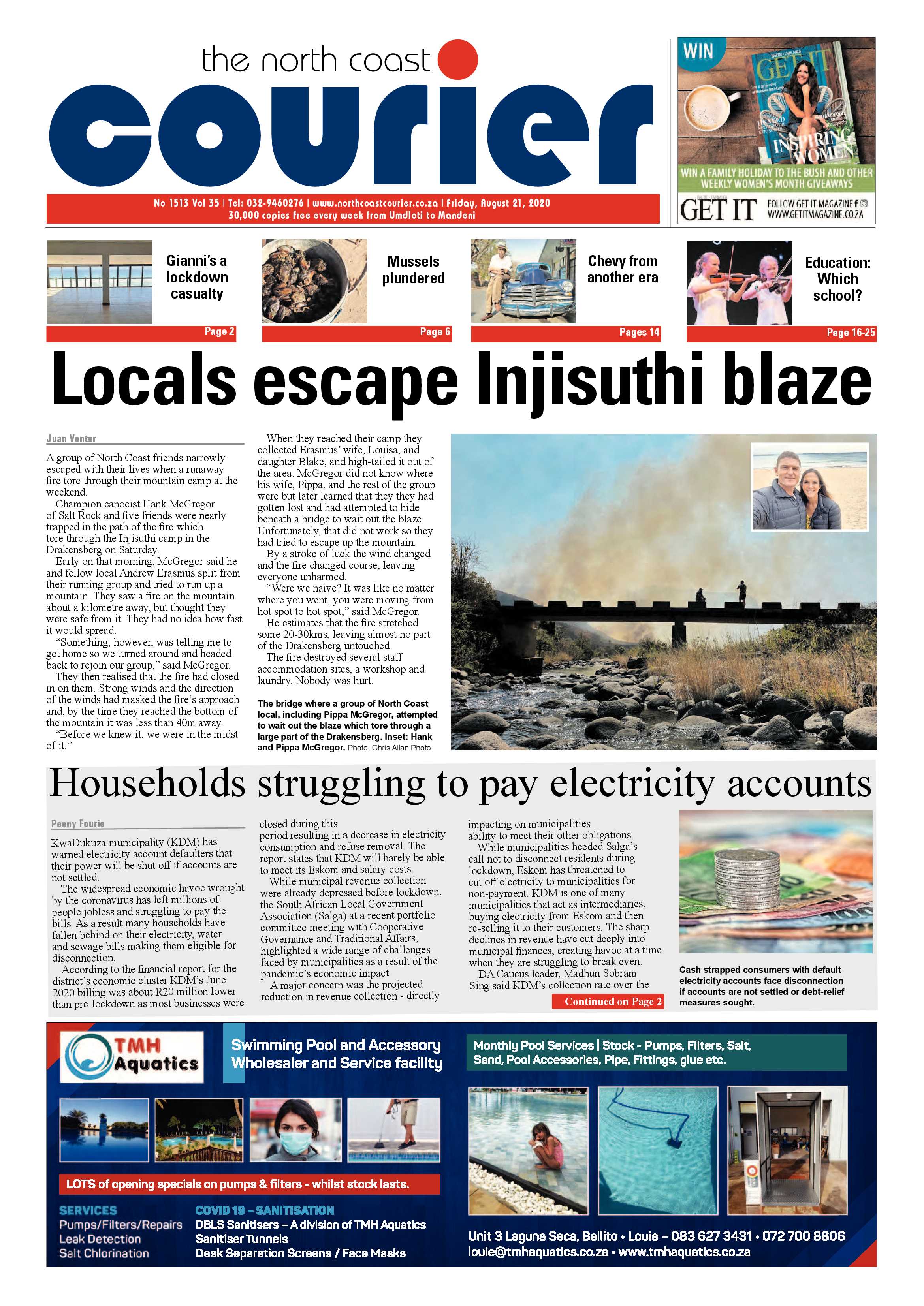 North Coast Courier 21 August 2020 page 1