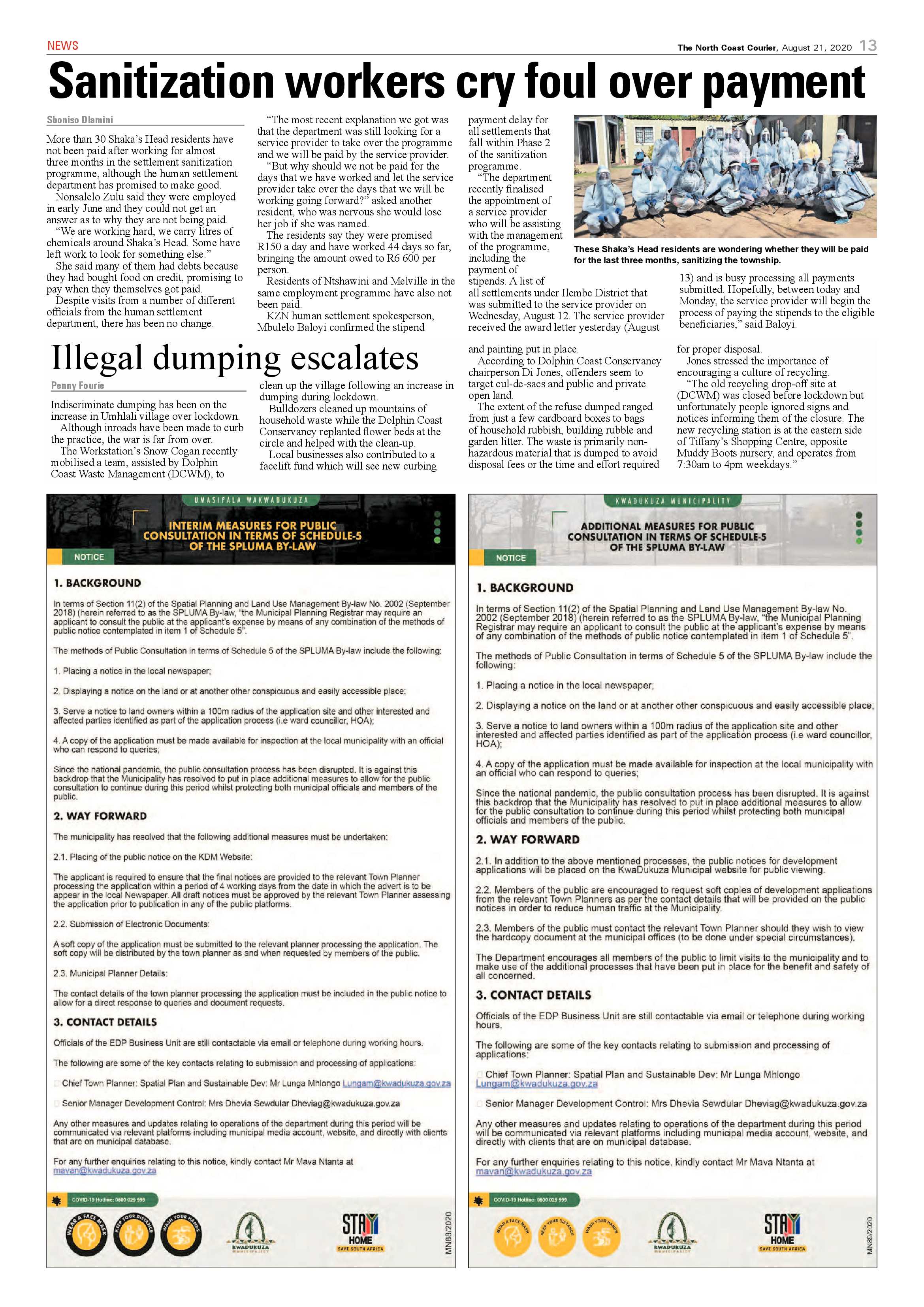 North Coast Courier 21 August 2020 page 13