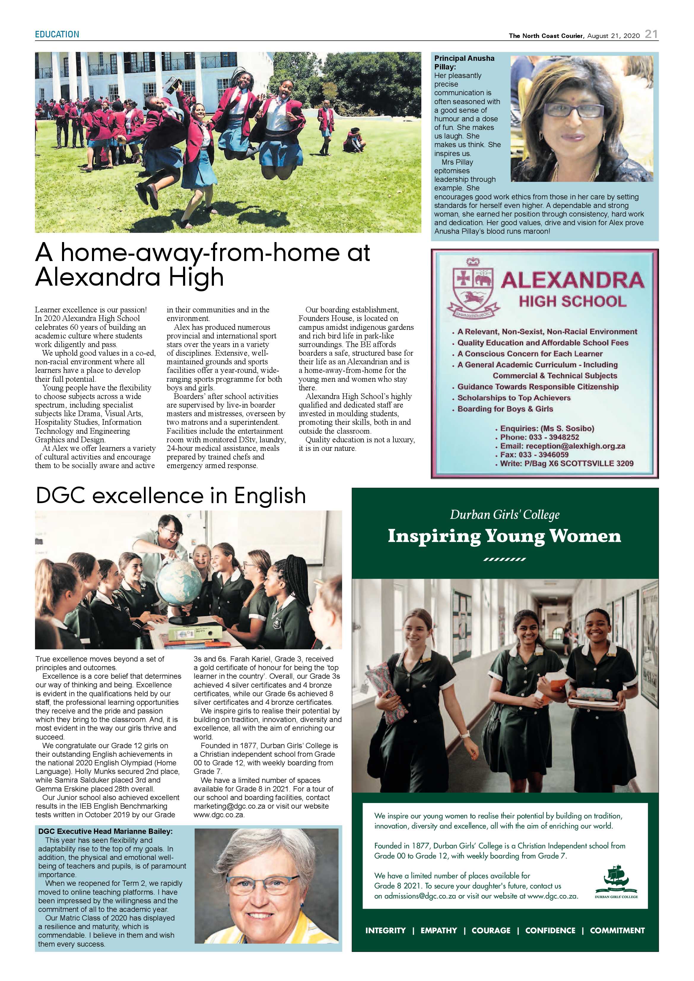 North Coast Courier 21 August 2020 page 21