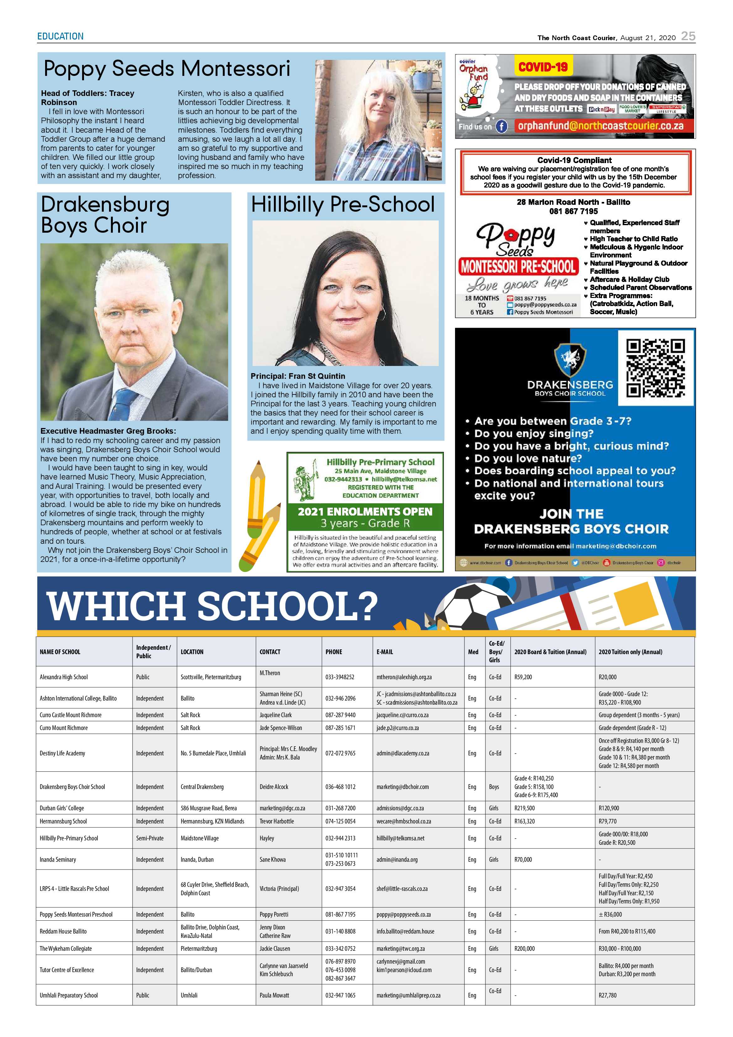 North Coast Courier 21 August 2020 page 25