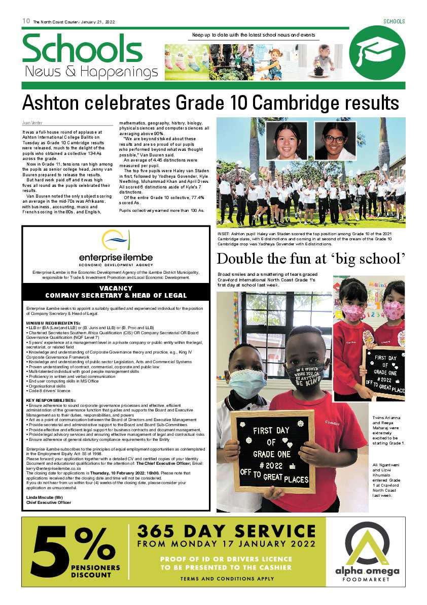 North Coast Courier 21 January 2022 page 10