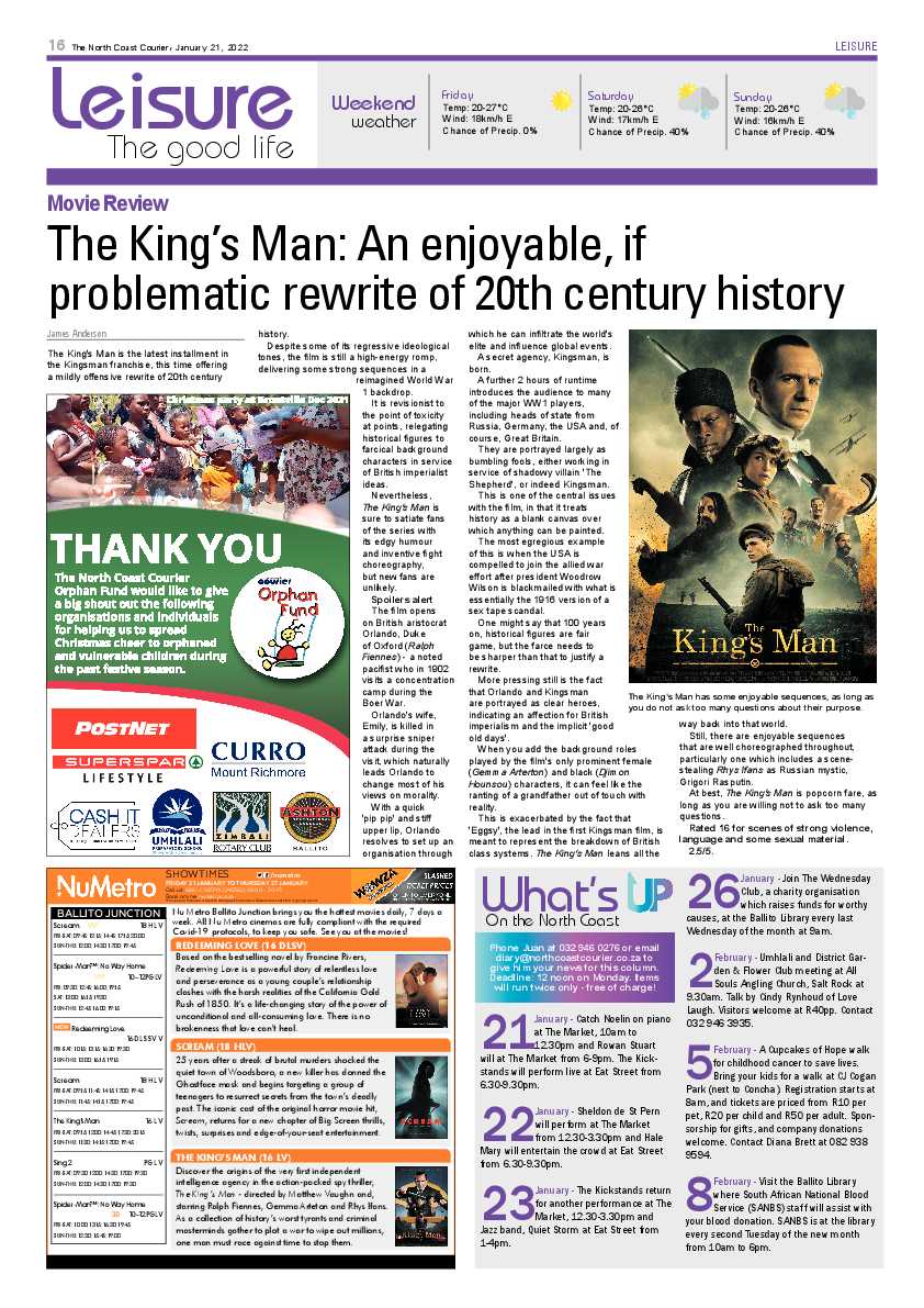 North Coast Courier 21 January 2022 page 16