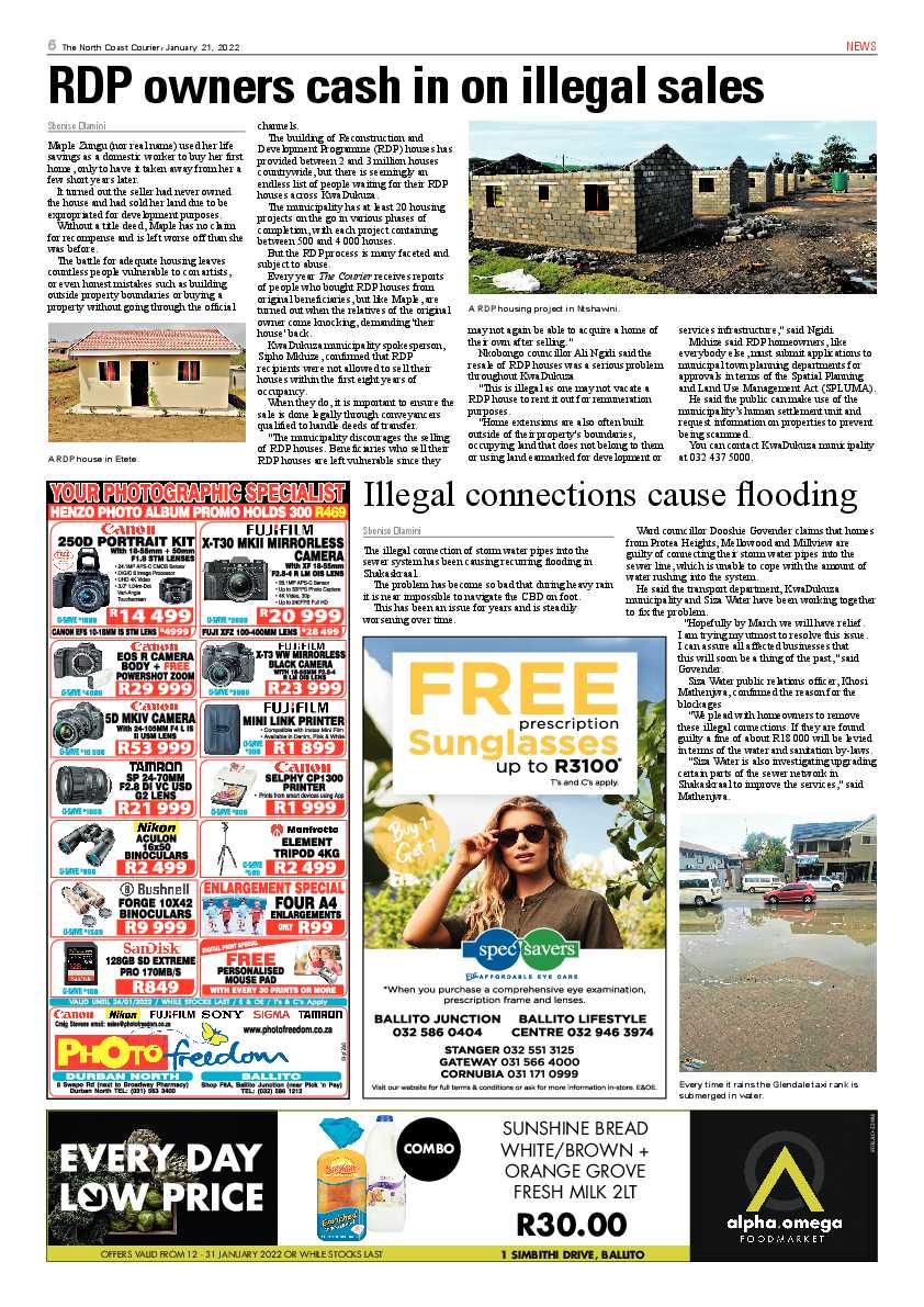 North Coast Courier 21 January 2022 page 6