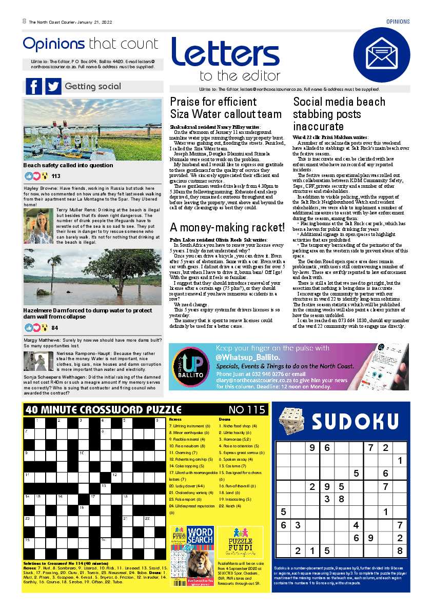 North Coast Courier 21 January 2022 page 8