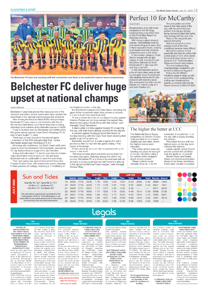 North Coast Courier 21 July 2023 page 19