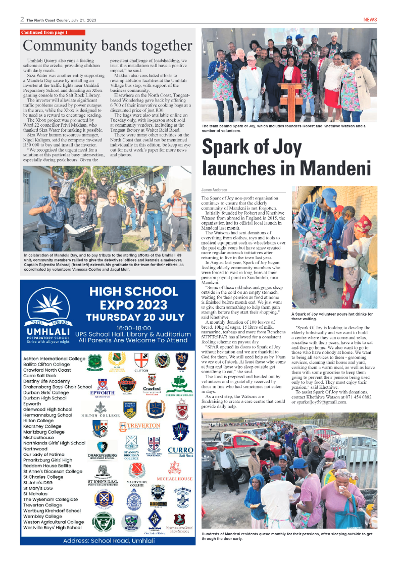 North Coast Courier 21 July 2023 page 2