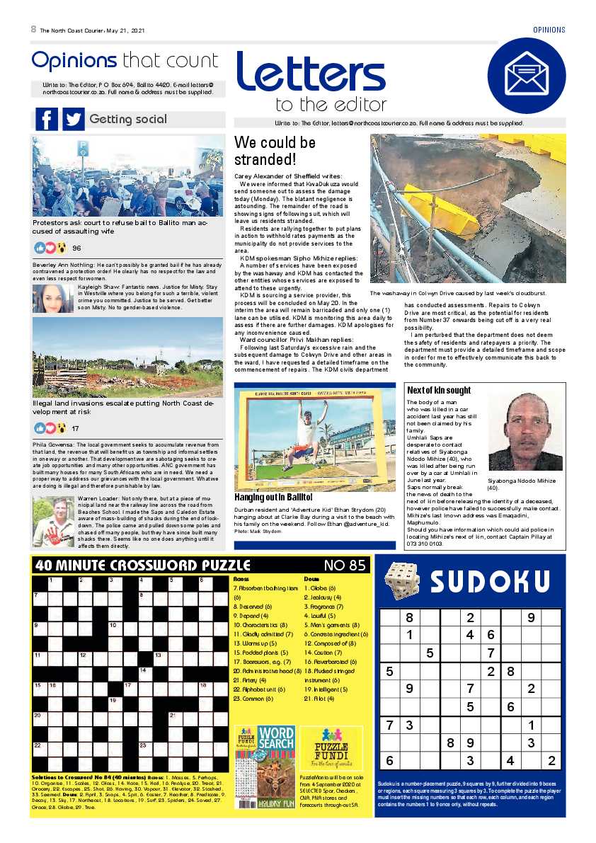 North Coast Courier 21 May 2021 page 8