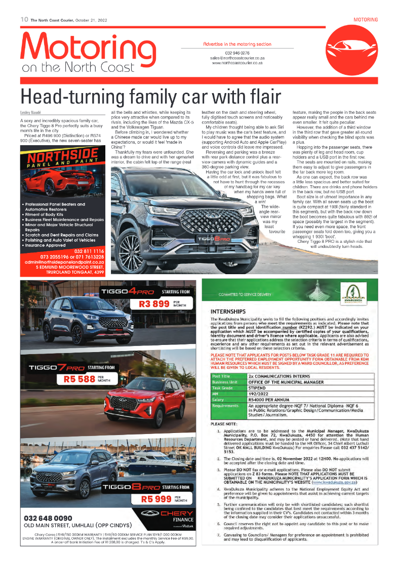 North Coast Courier 21 October 2022 page 10