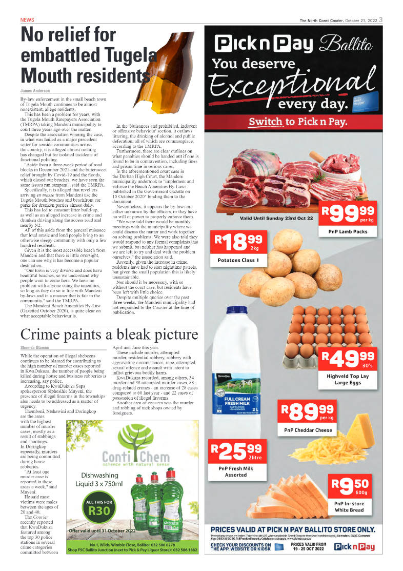 North Coast Courier 21 October 2022 page 3