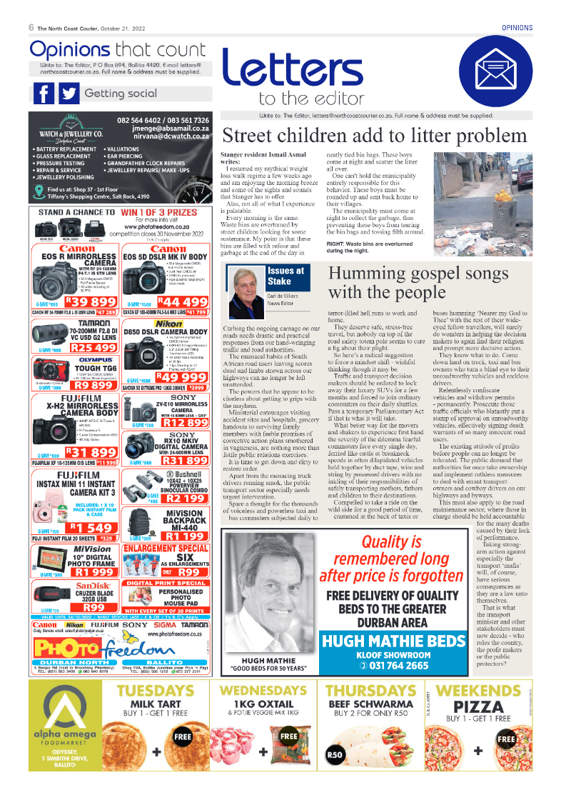 North Coast Courier 21 October 2022 page 6