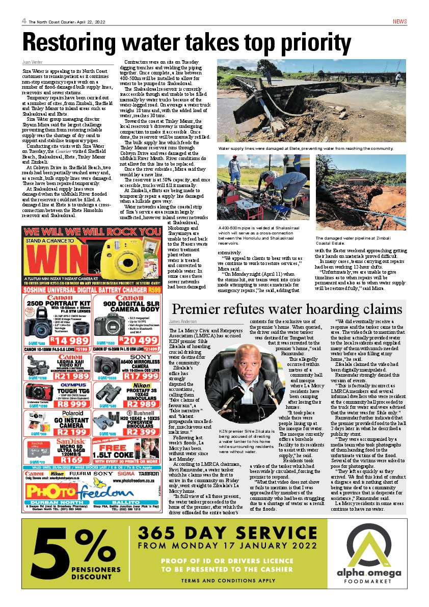 North Coast Courier 22 April 2022 page 4