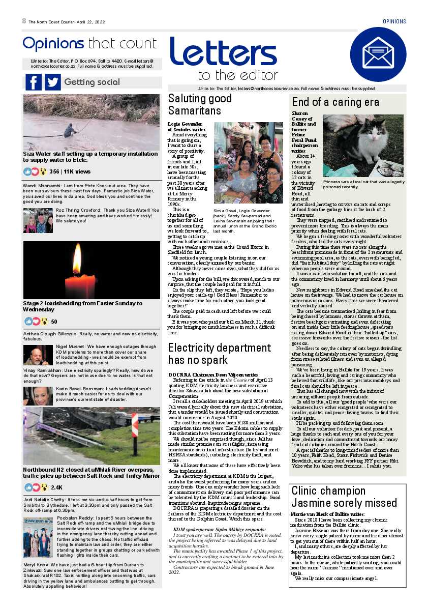 North Coast Courier 22 April 2022 page 8