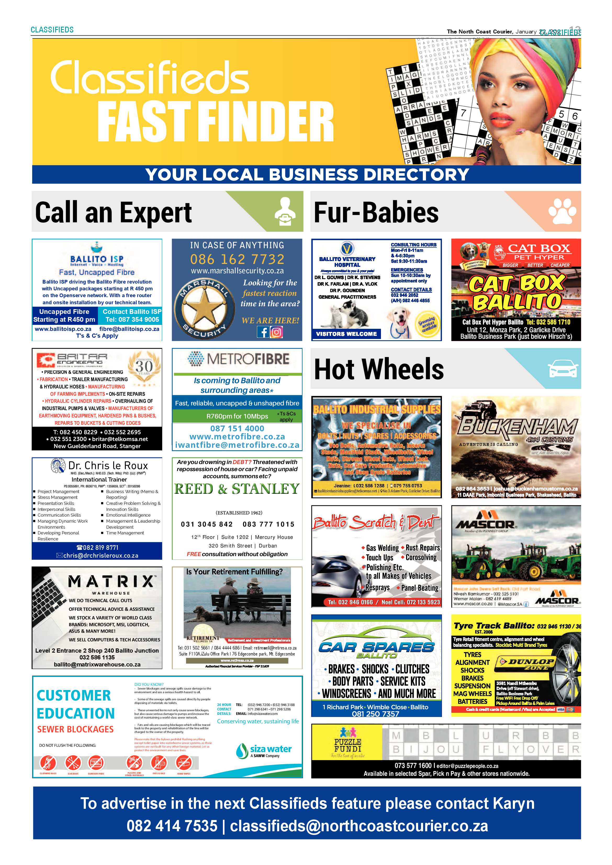 North Coast Courier 22 January 2021 page 13