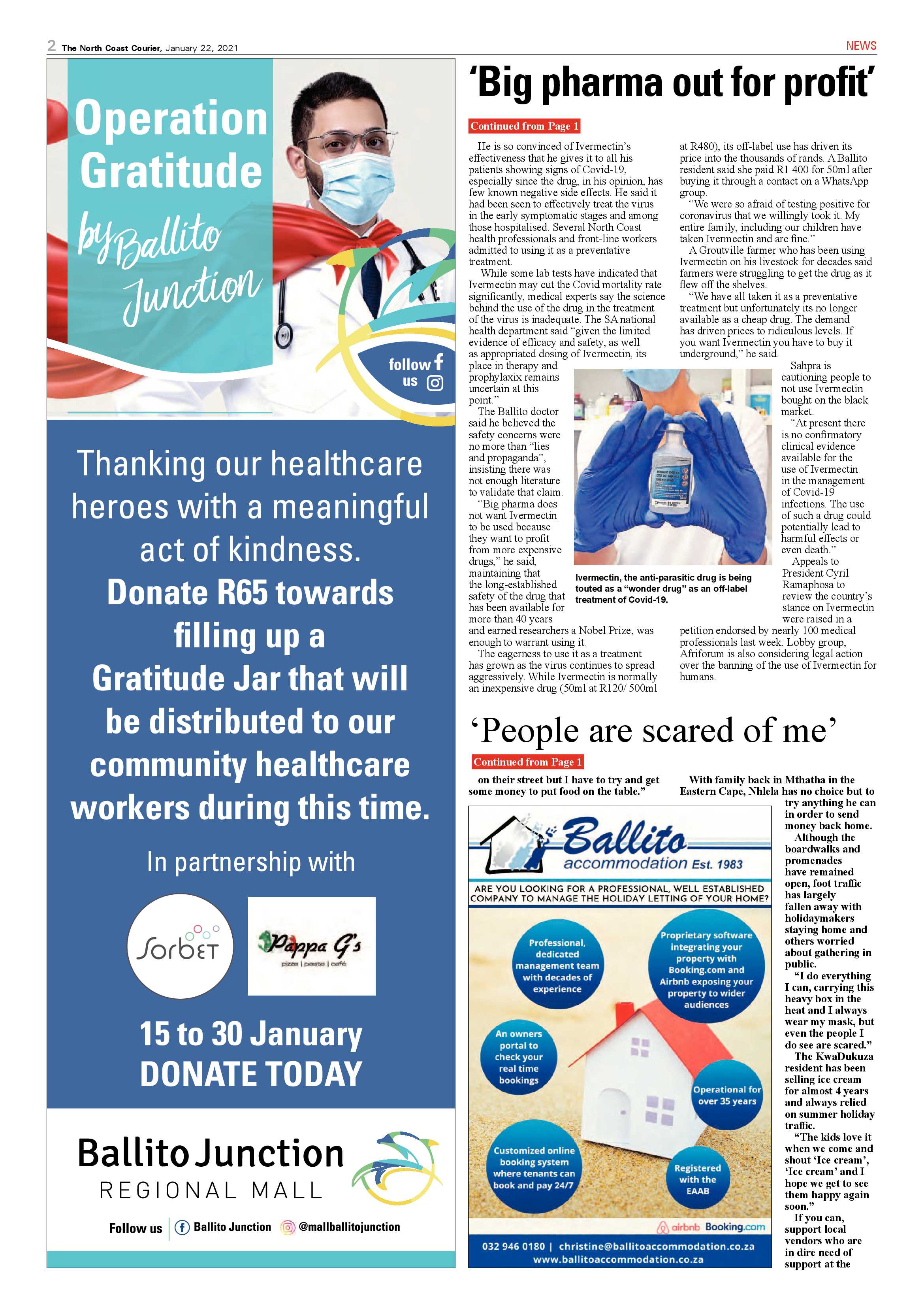 North Coast Courier 22 January 2021 page 2