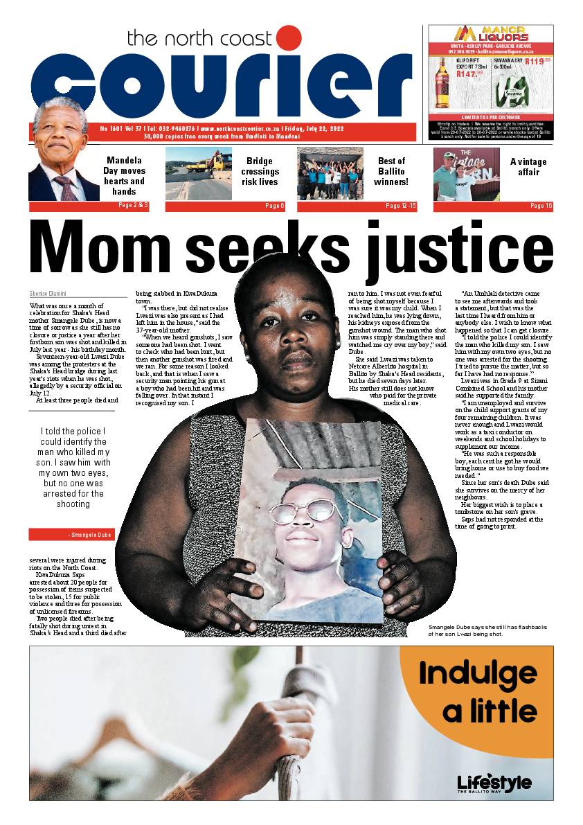 North Coast Courier 22 July 2022 page 1