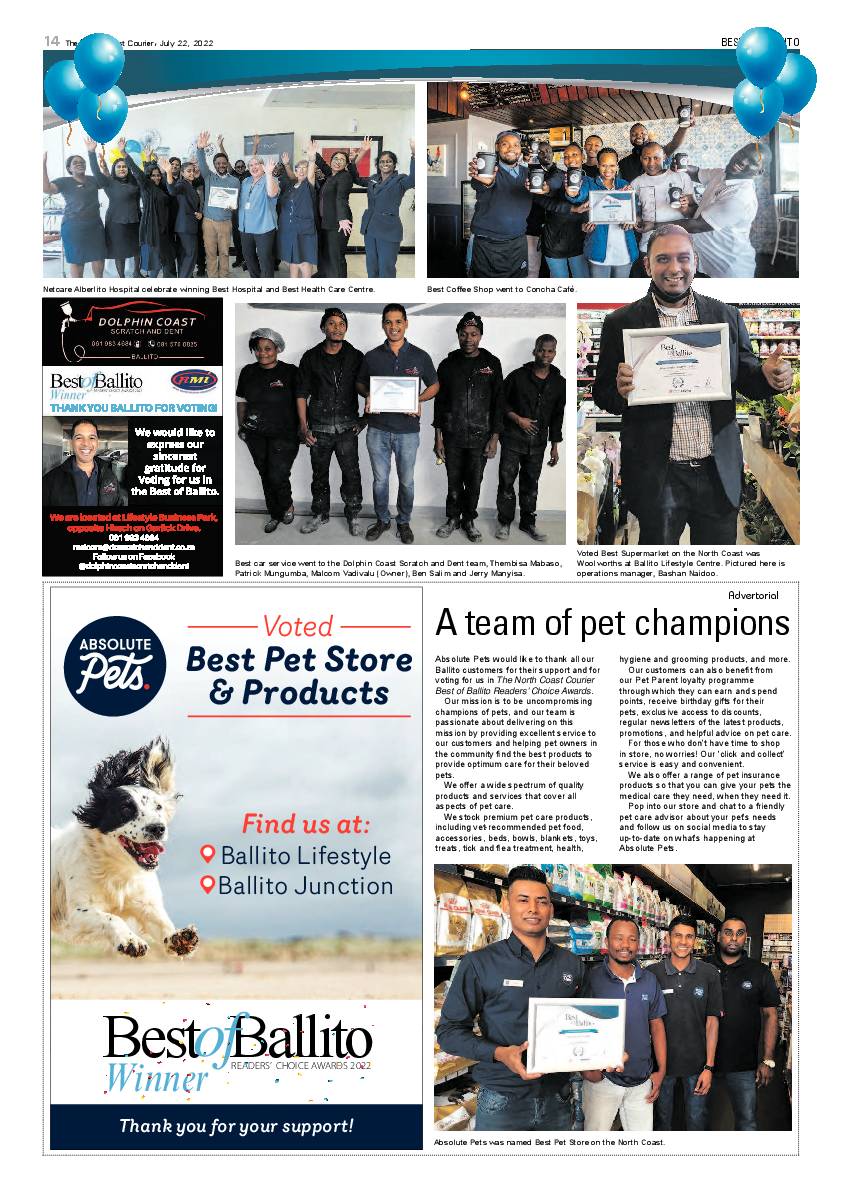 North Coast Courier 22 July 2022 page 14