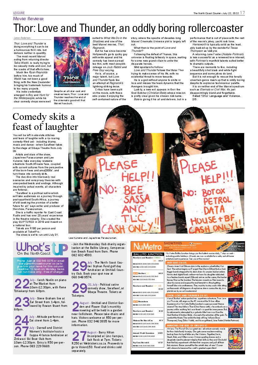 North Coast Courier 22 July 2022 page 17