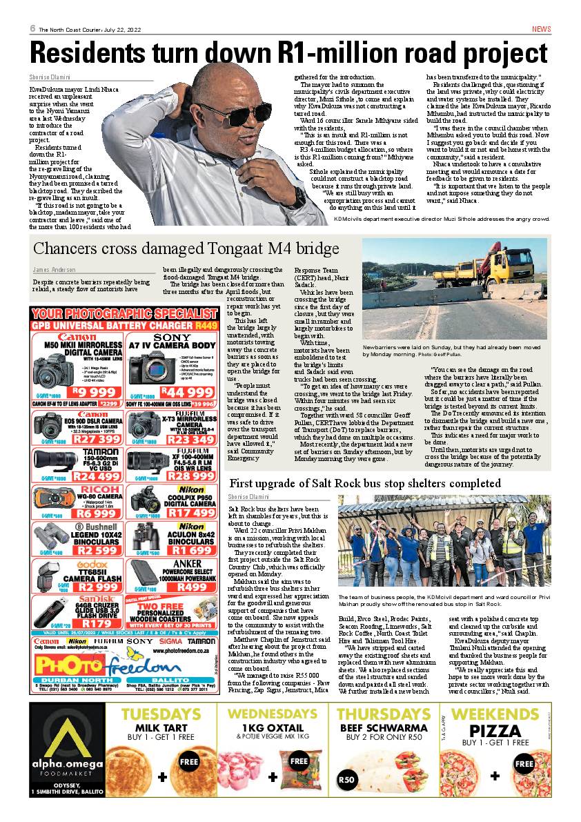 North Coast Courier 22 July 2022 page 6
