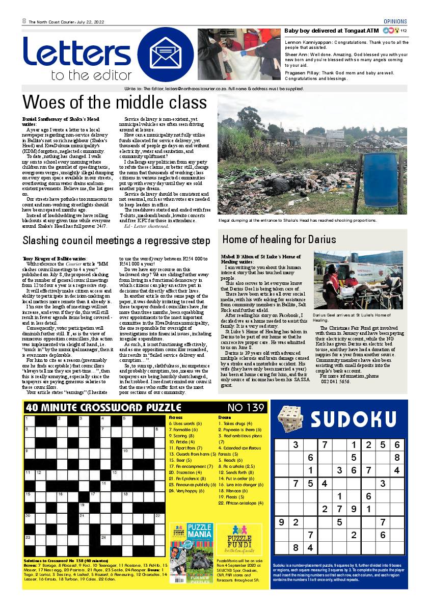 North Coast Courier 22 July 2022 page 8