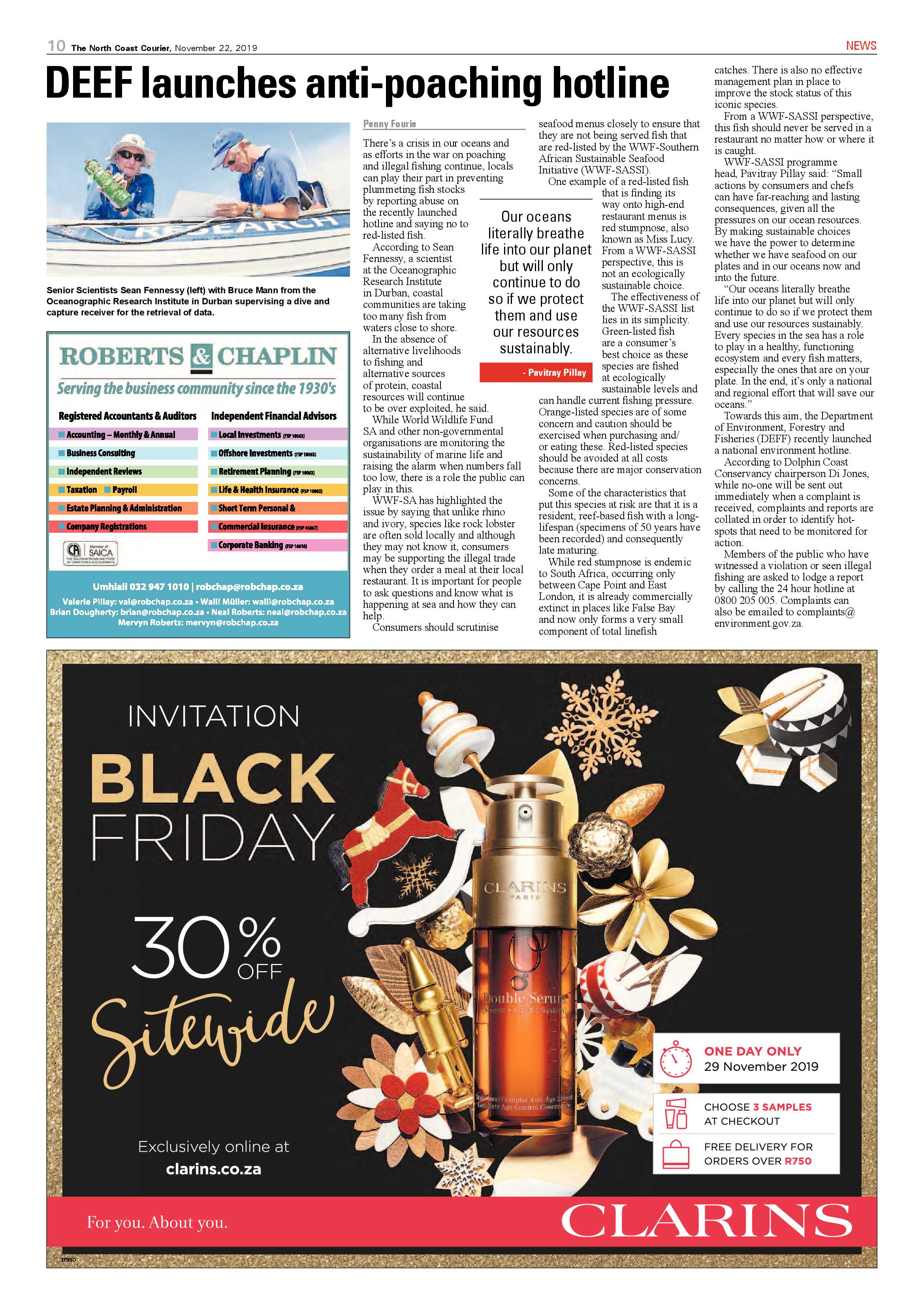 North Coast Courier 22 November 2019 page 10