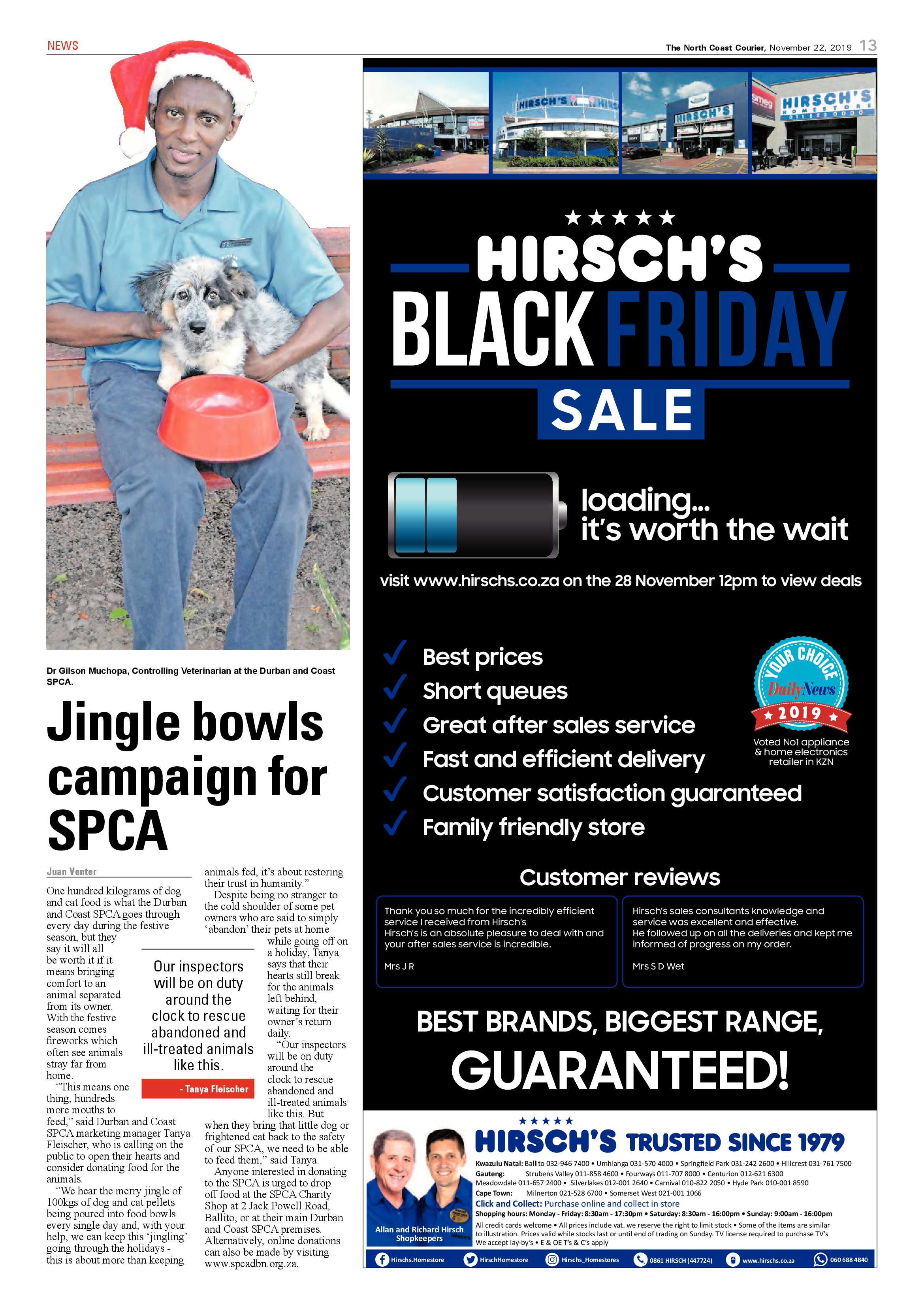 North Coast Courier 22 November 2019 page 13