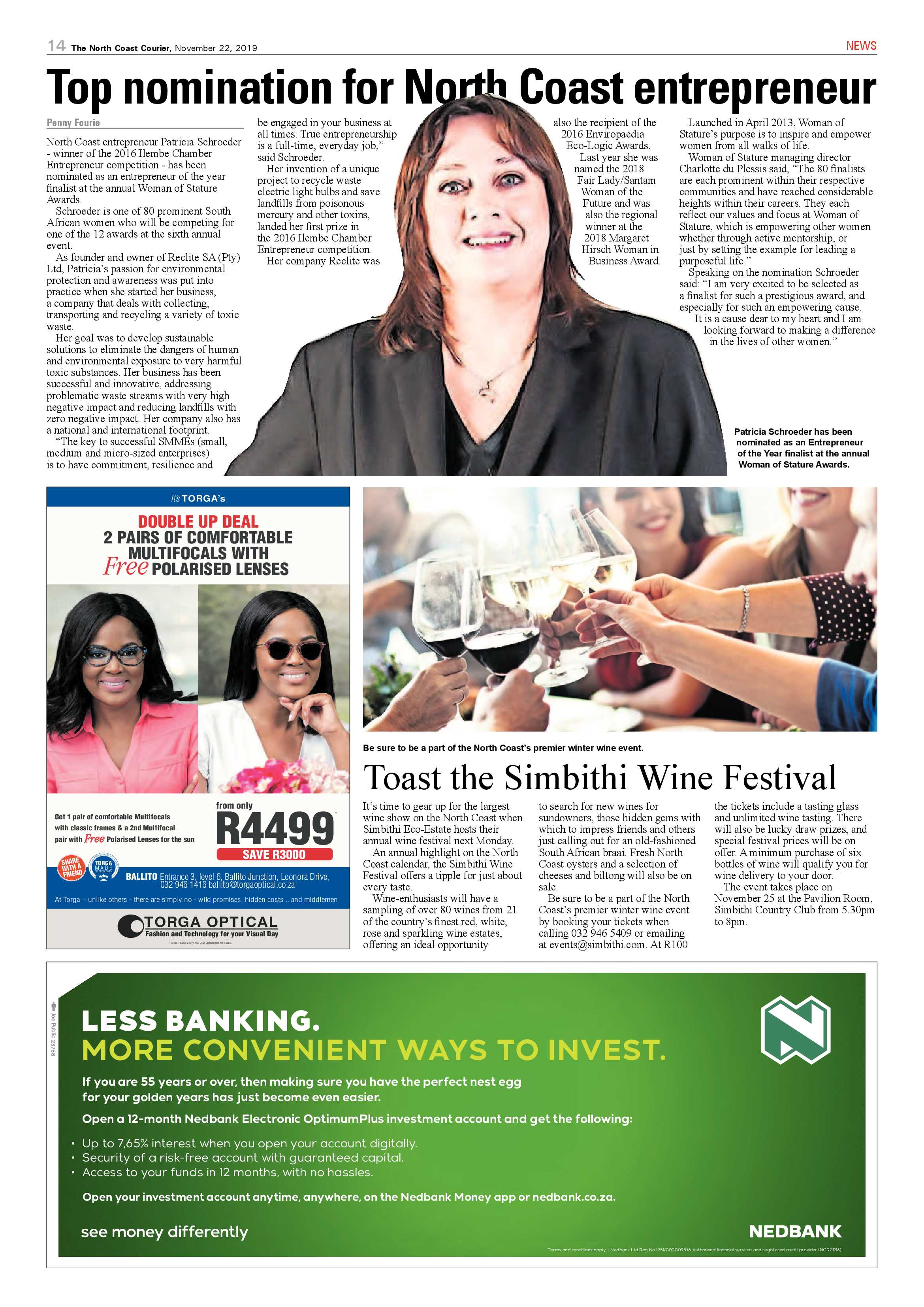 North Coast Courier 22 November 2019 page 14
