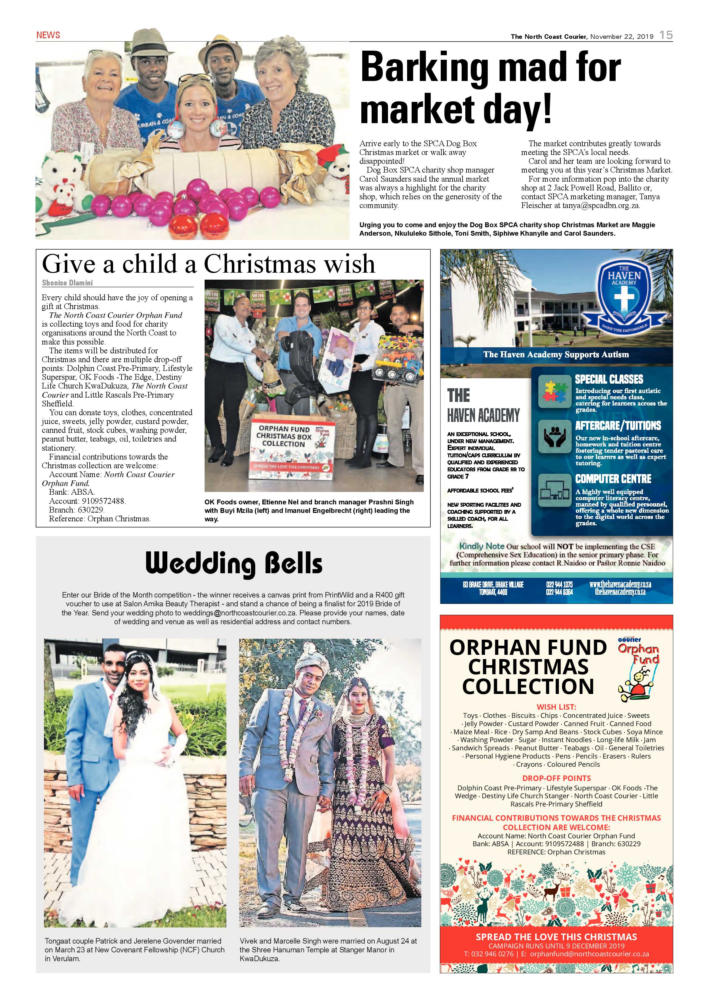 North Coast Courier 22 November 2019 page 15