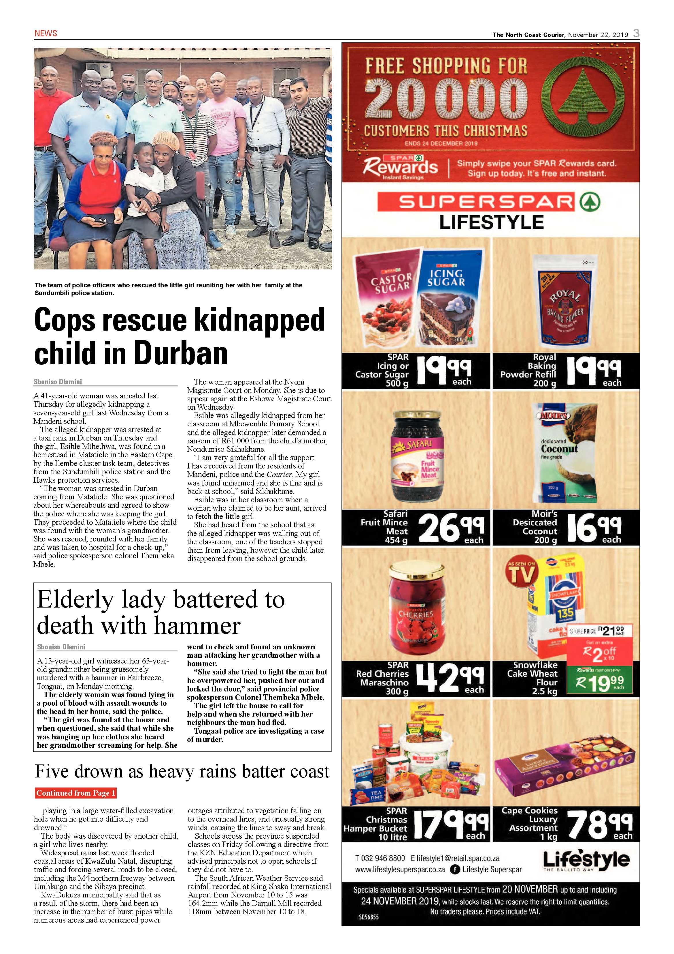 North Coast Courier 22 November 2019 page 3