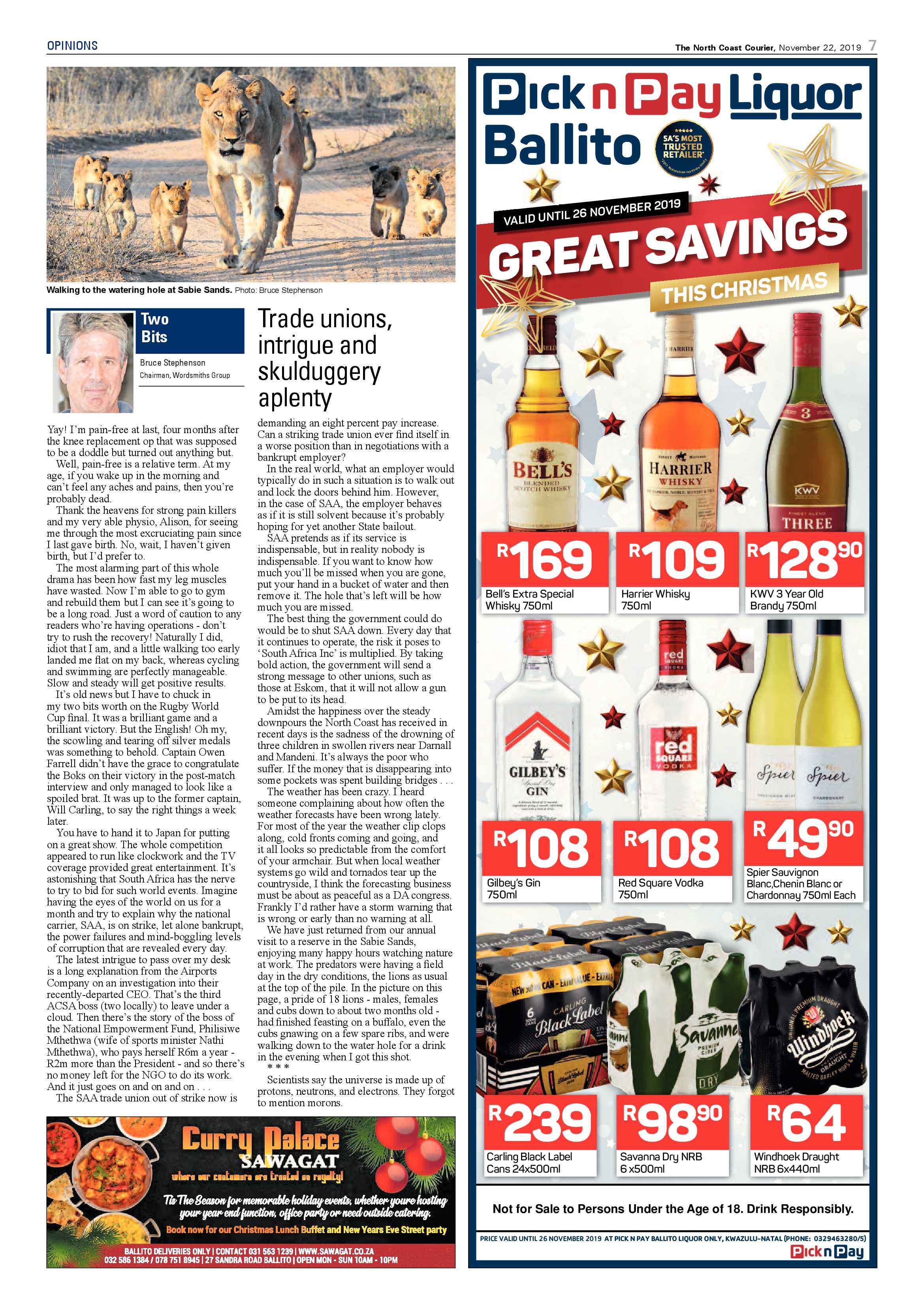 North Coast Courier 22 November 2019 page 7