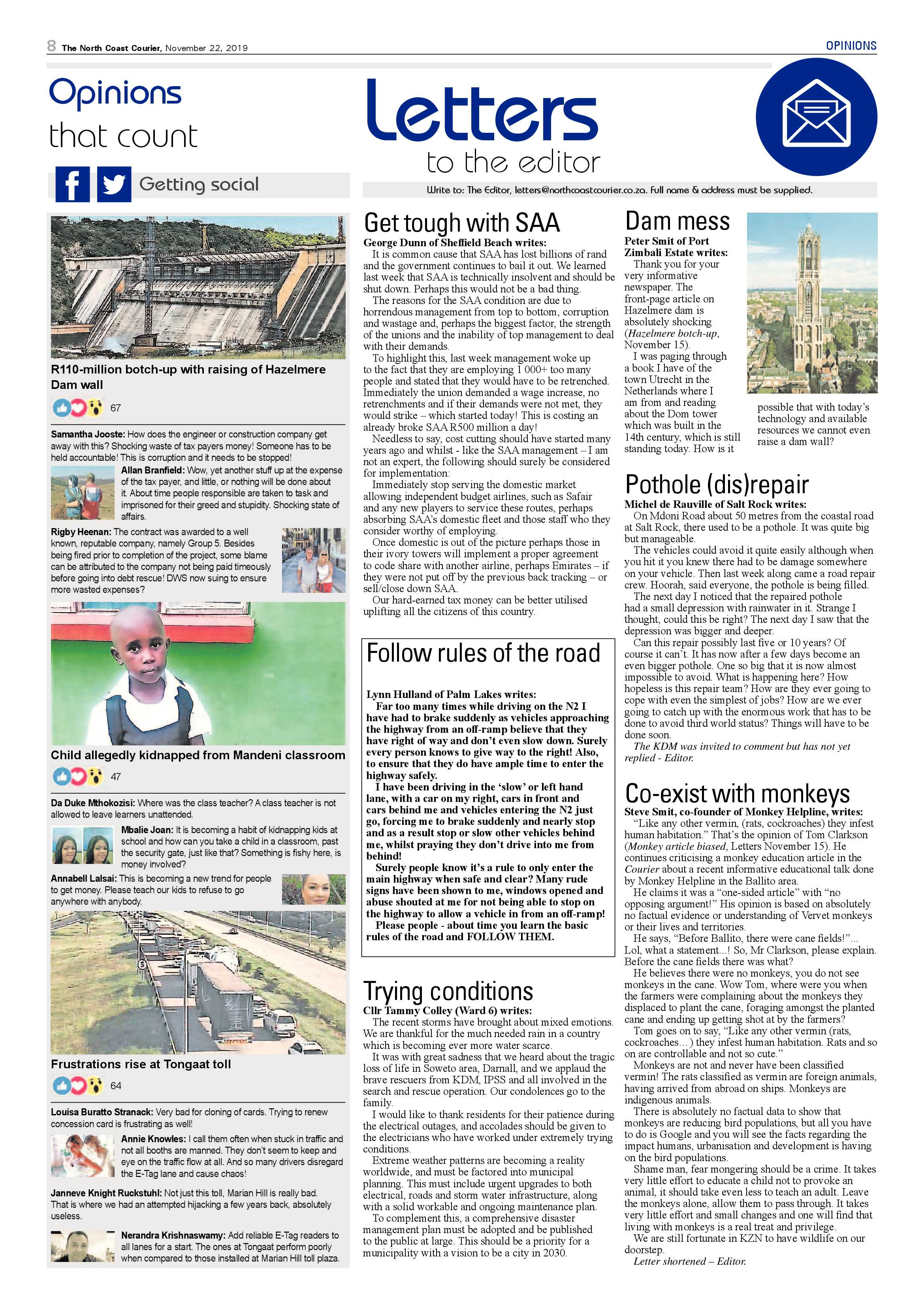 North Coast Courier 22 November 2019 page 8