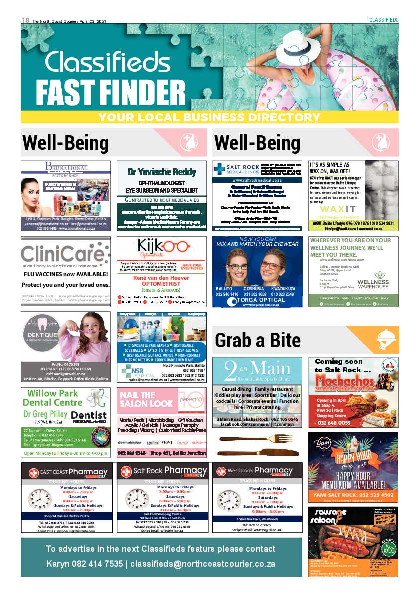 North Coast Courier 23 April 2021 page 18