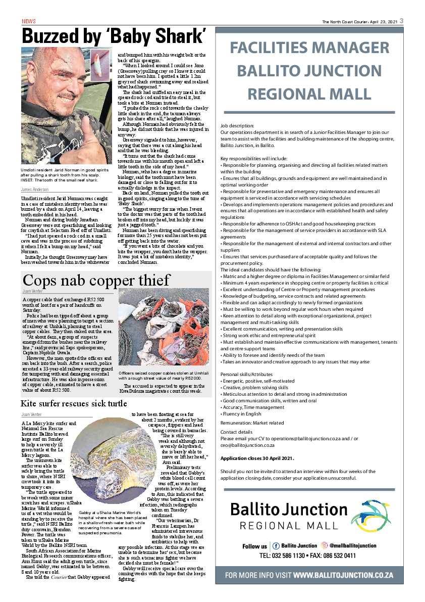 North Coast Courier 23 April 2021 page 3