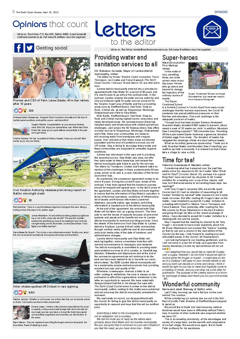 North Coast Courier 23 April 2021 page 8
