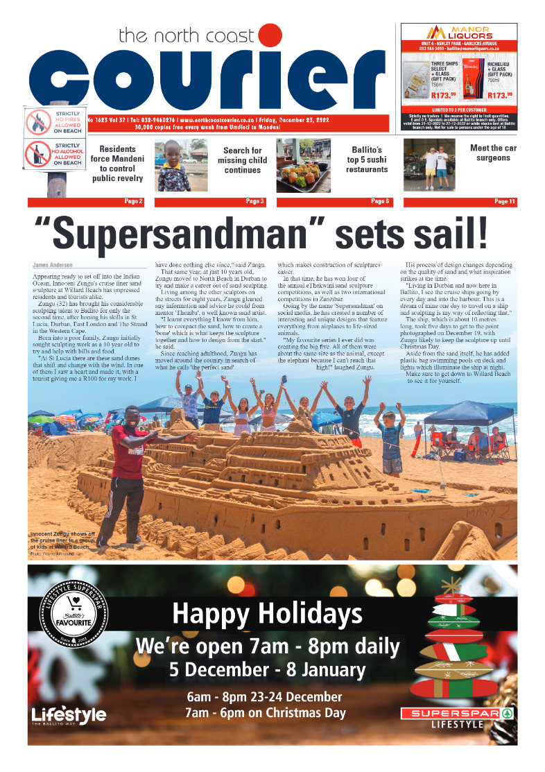 North Coast Courier 23 December 2022 page 1
