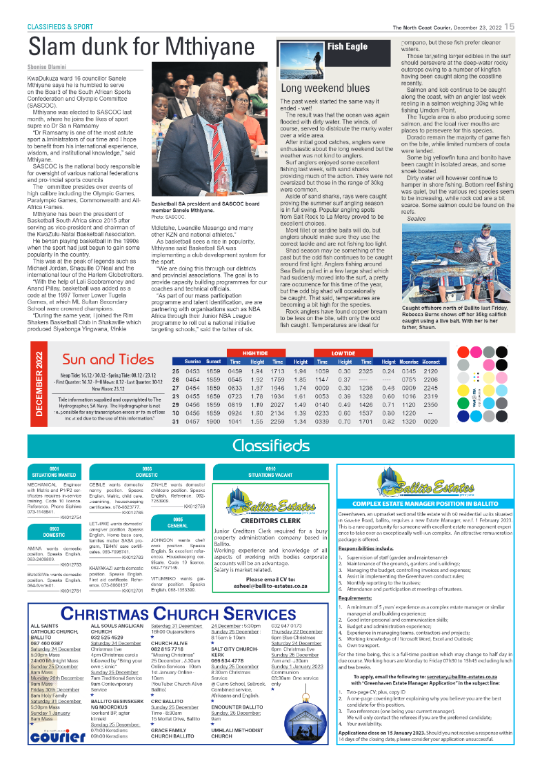 North Coast Courier 23 December 2022 page 15