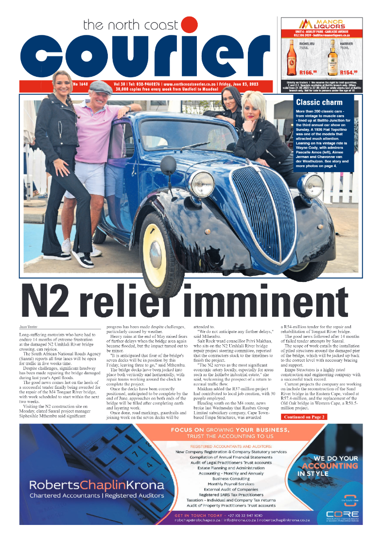 North Coast Courier 23 June 2023 page 1