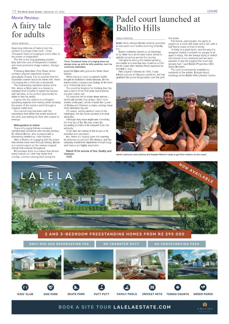 North Coast Courier 23 September 2022 page 12