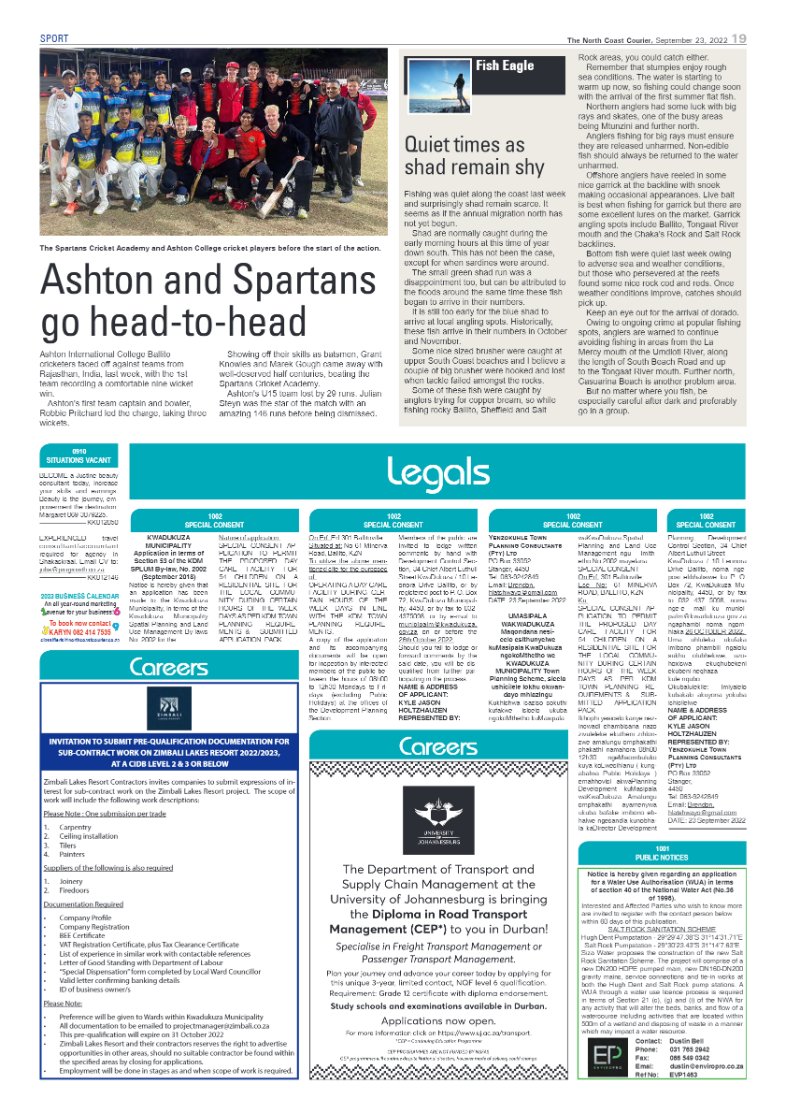 North Coast Courier 23 September 2022 page 19