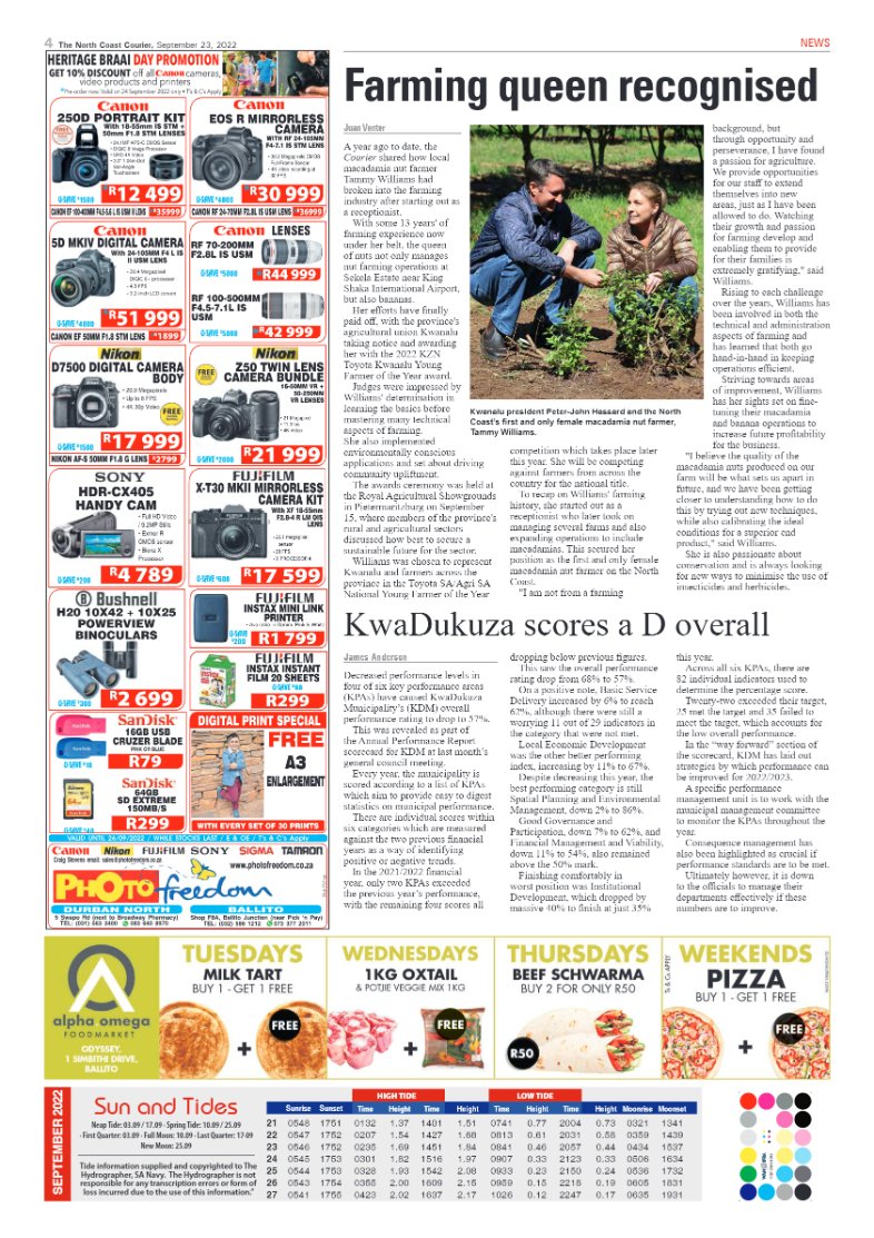 North Coast Courier 23 September 2022 page 4