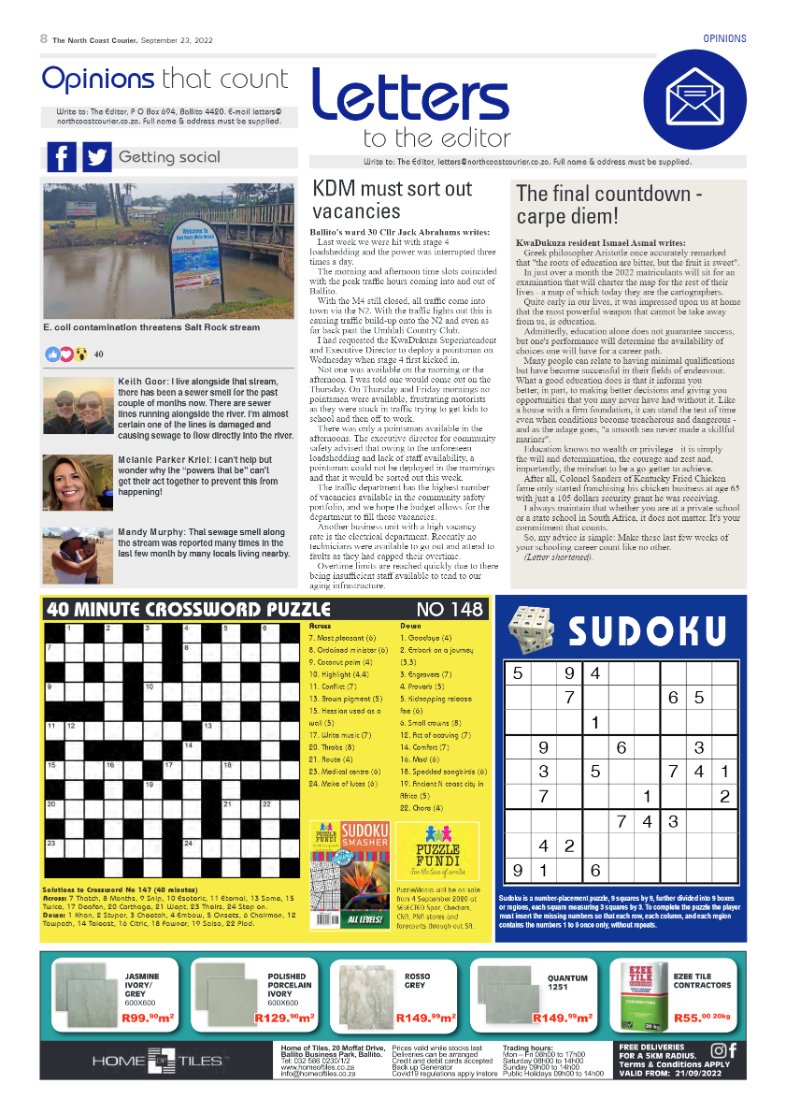 North Coast Courier 23 September 2022 page 8