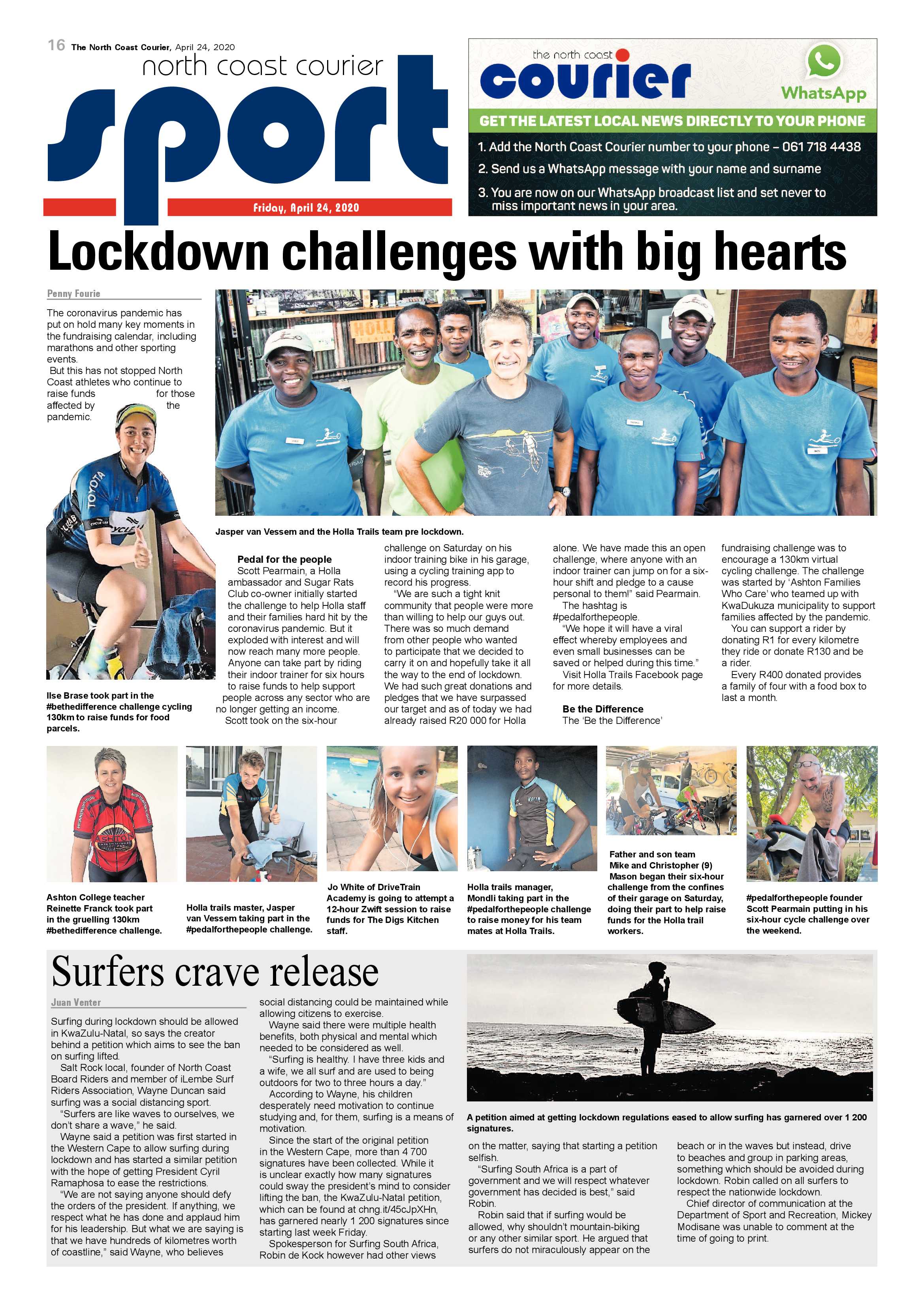 North Coast Courier 24 April 2020 page 16