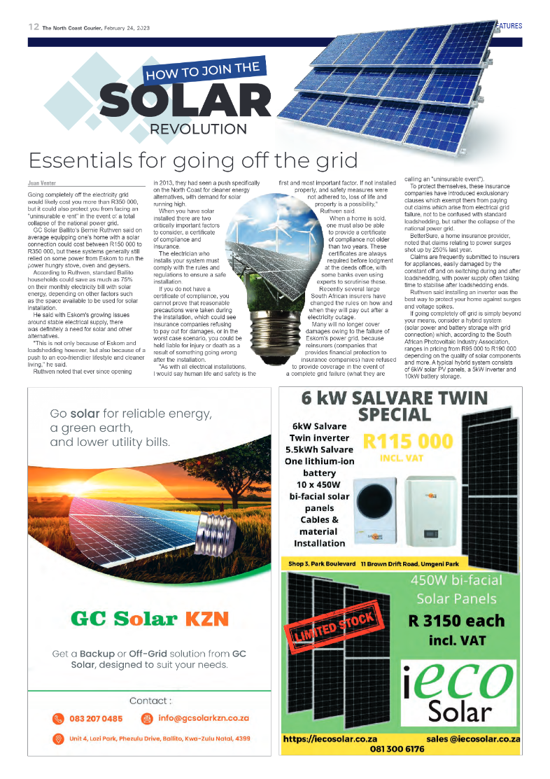 North Coast Courier 24 February 2023 page 12