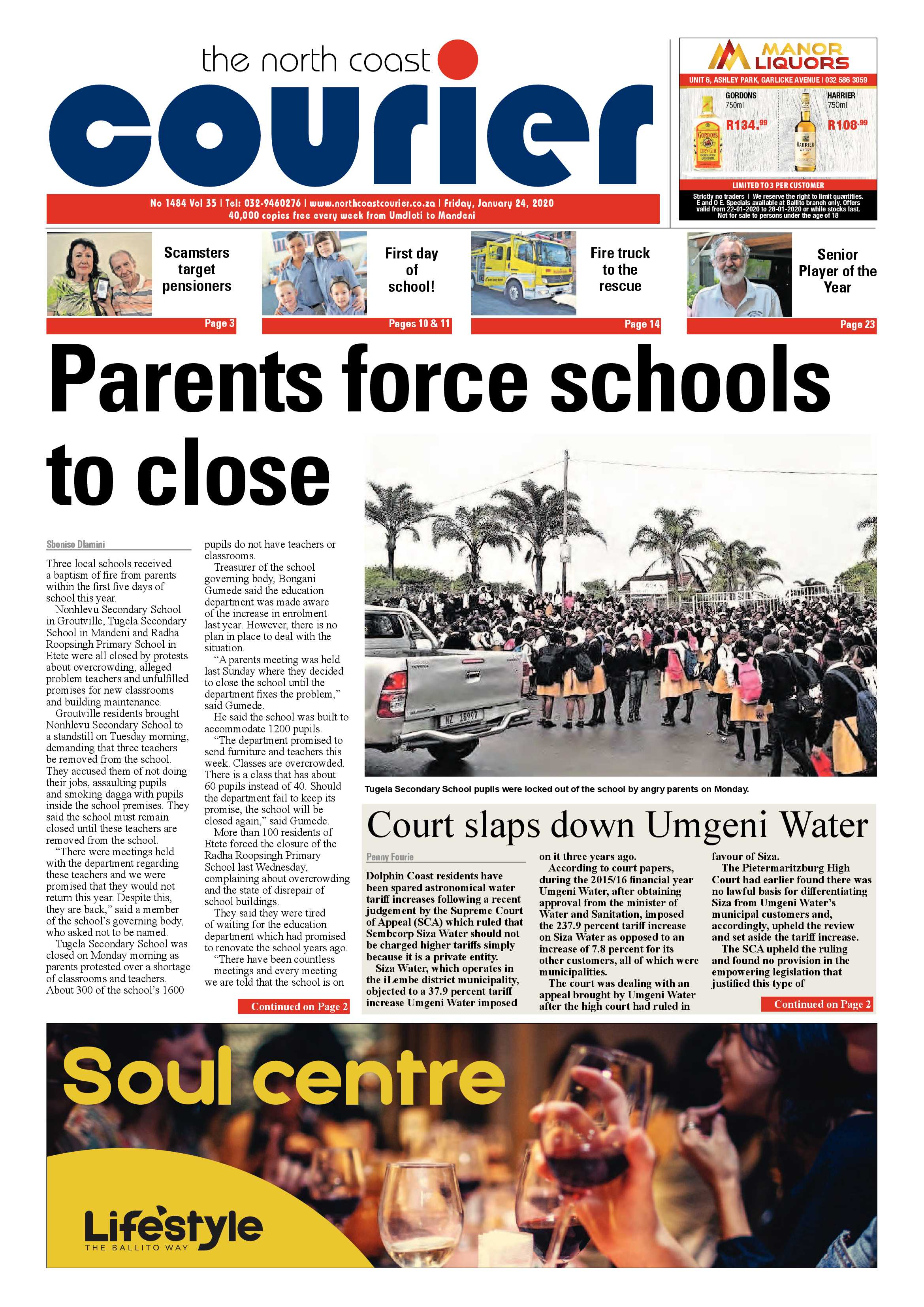 North Coast Courier 24 January 2020 page 1