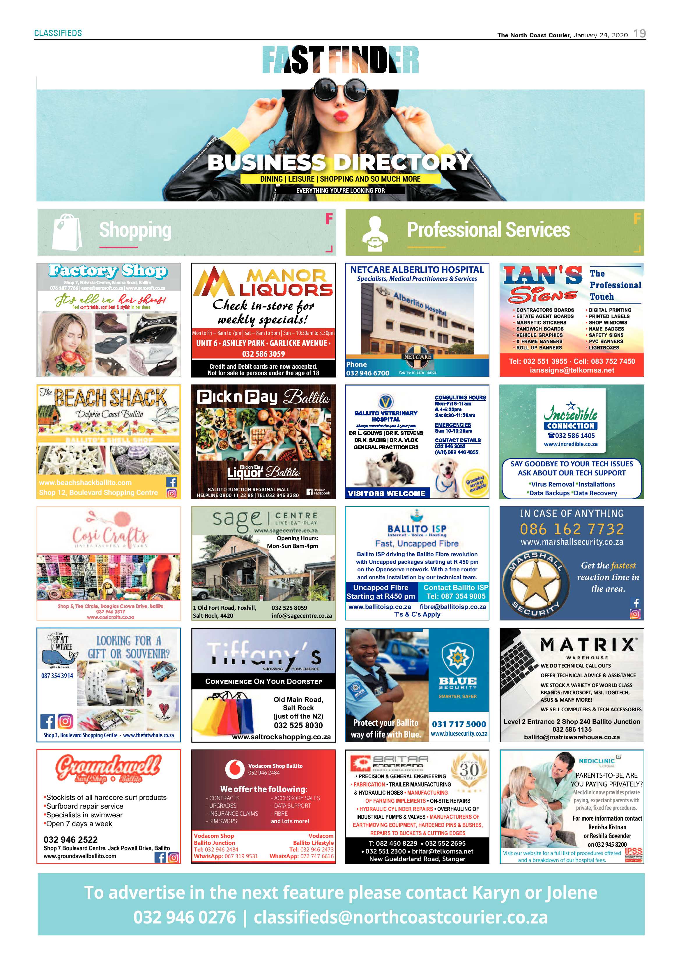 North Coast Courier 24 January 2020 page 19
