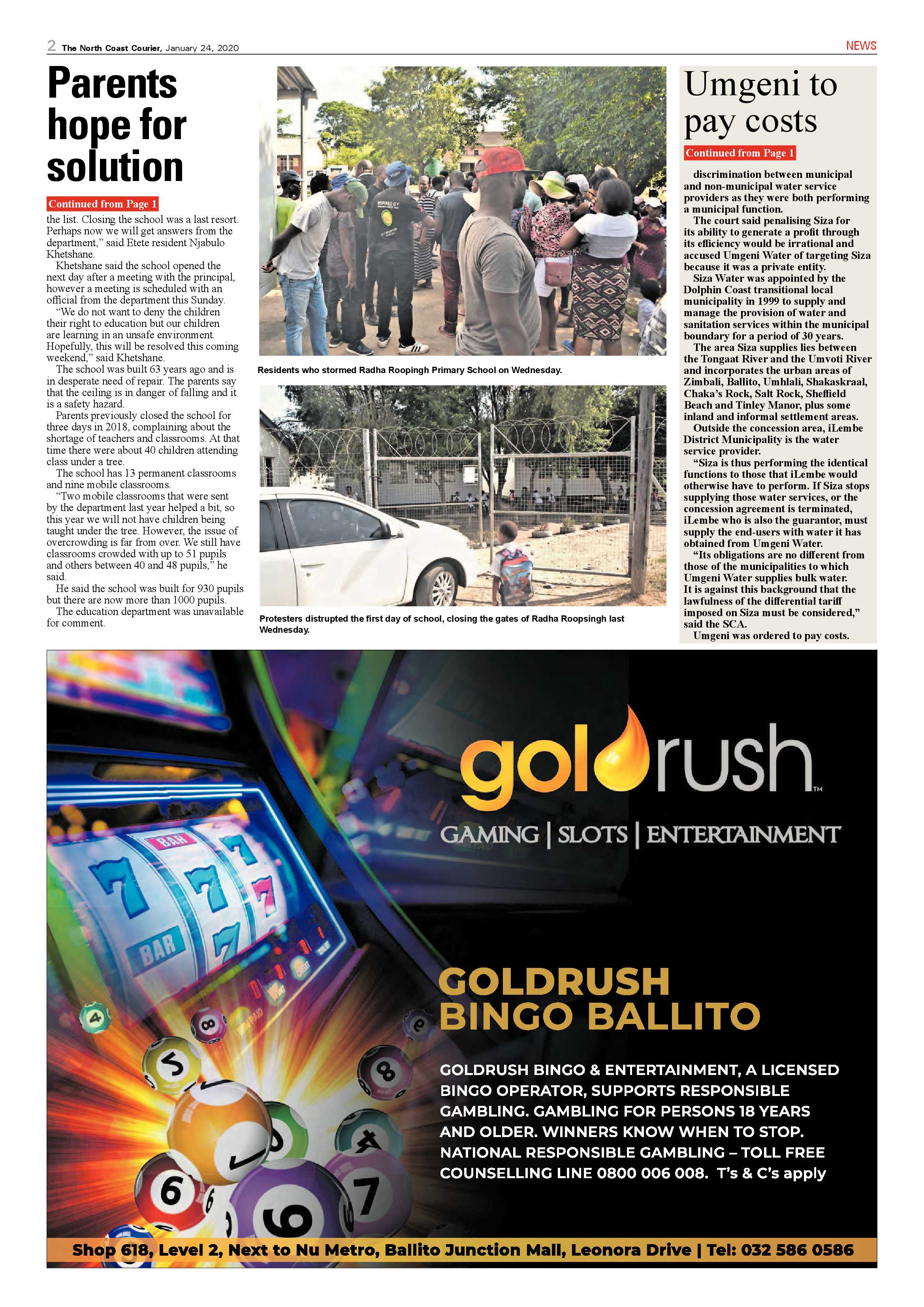 North Coast Courier 24 January 2020 page 2