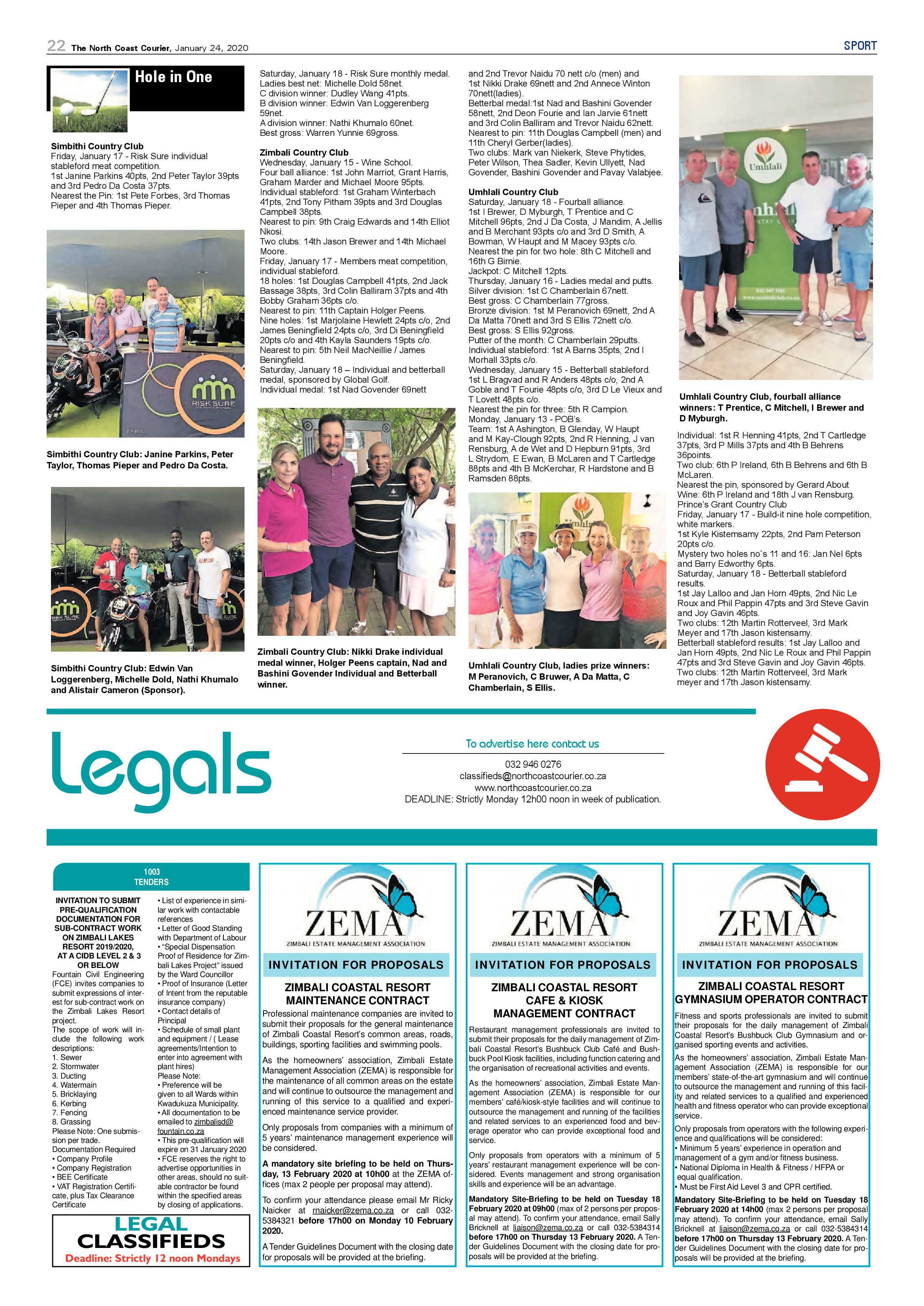 North Coast Courier 24 January 2020 page 22