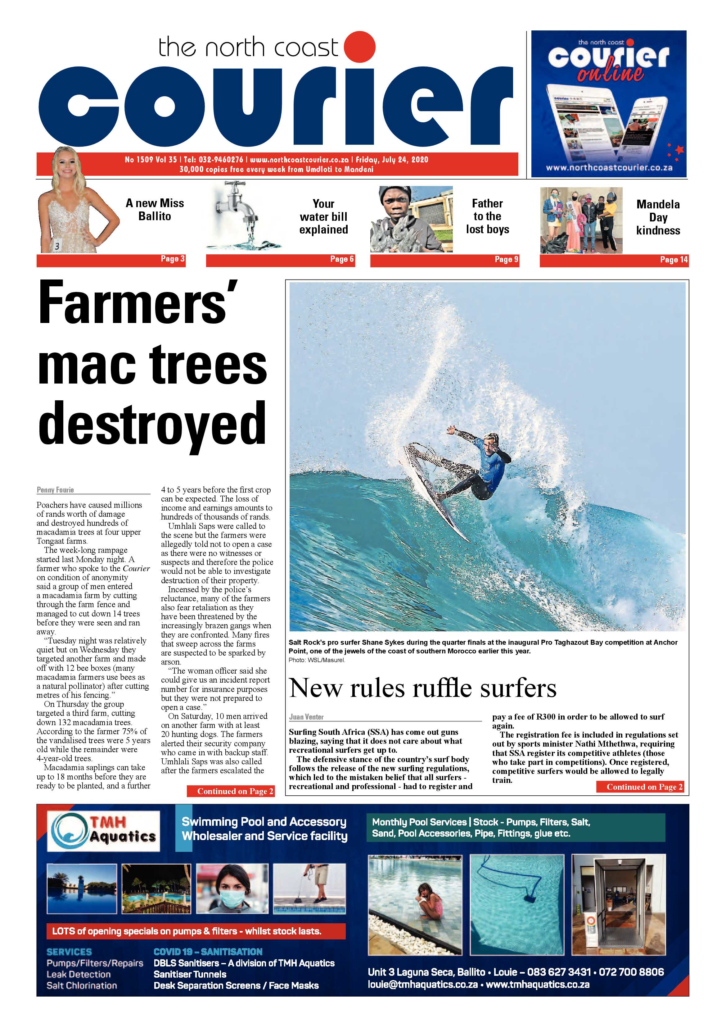 North Coast Courier 24 July 2020 page 1