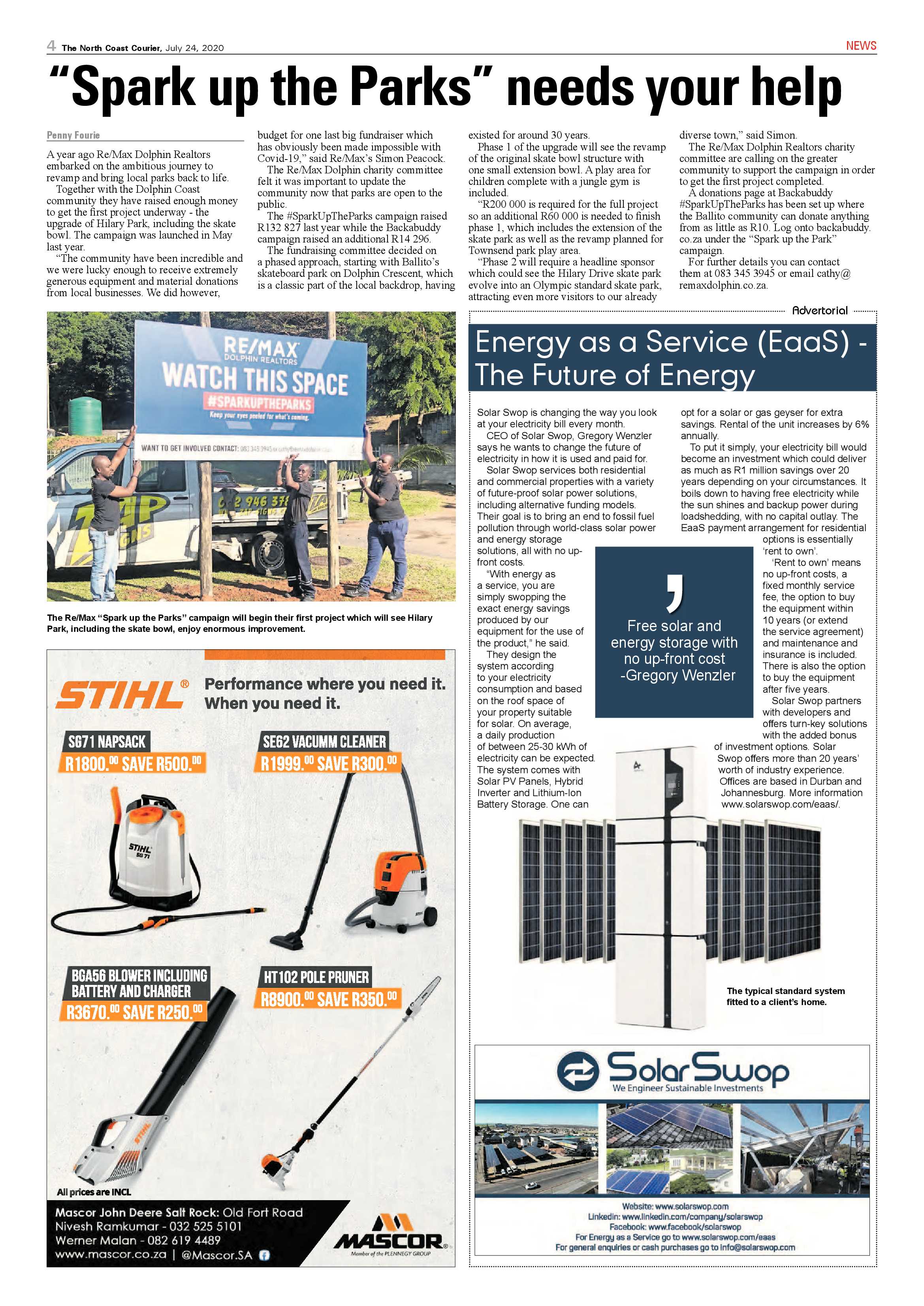 North Coast Courier 24 July 2020 page 4