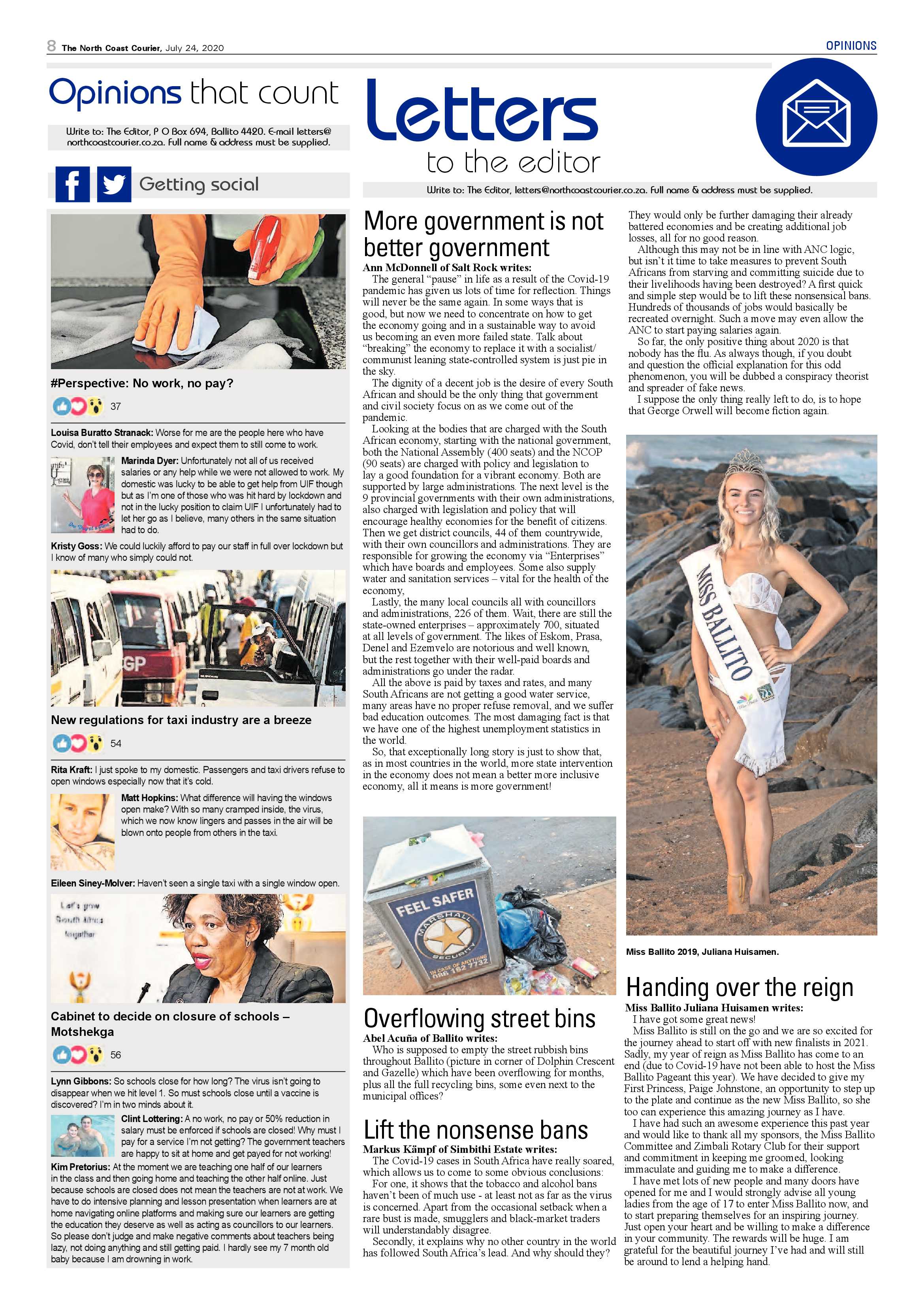 North Coast Courier 24 July 2020 page 8