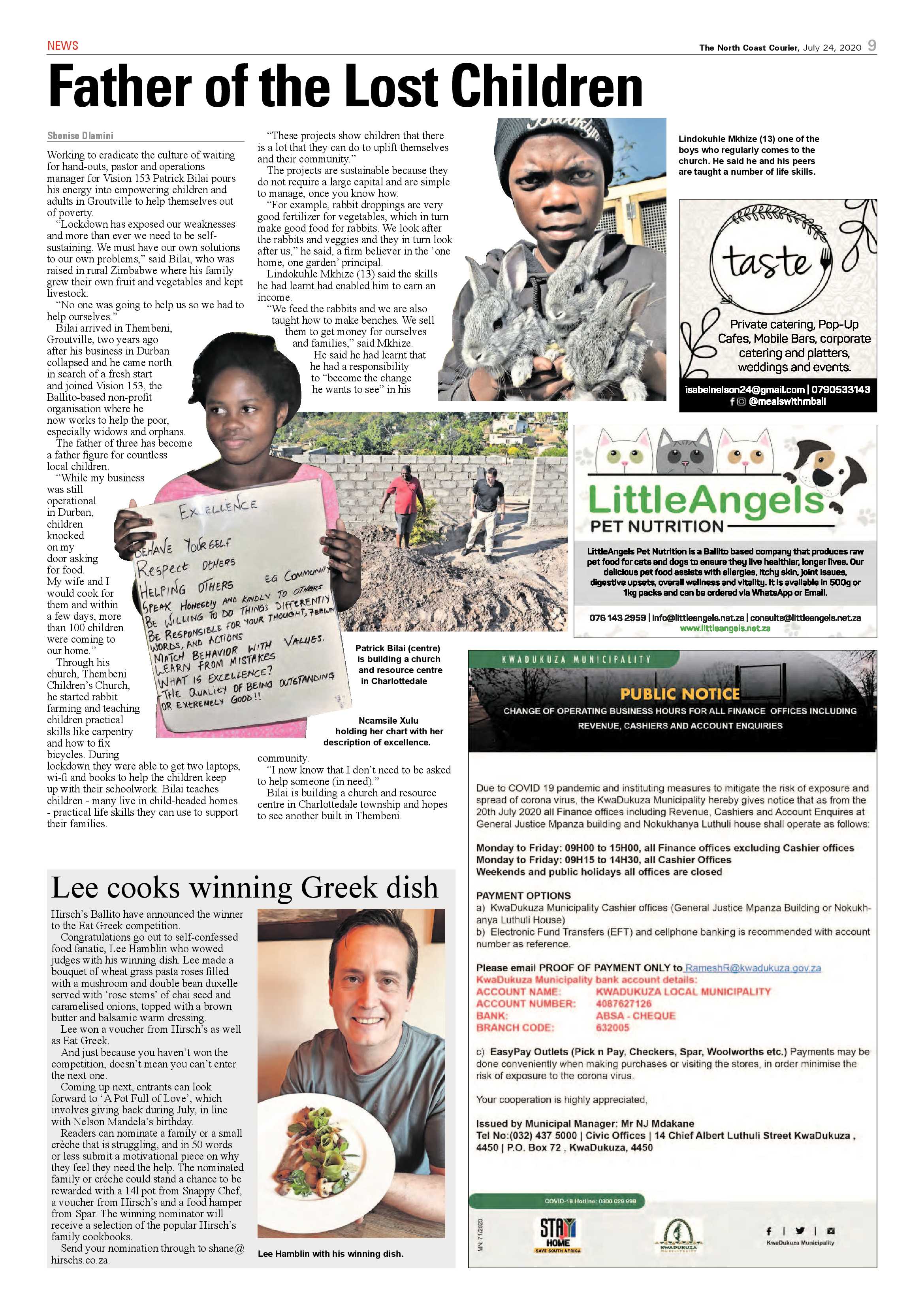 North Coast Courier 24 July 2020 page 9